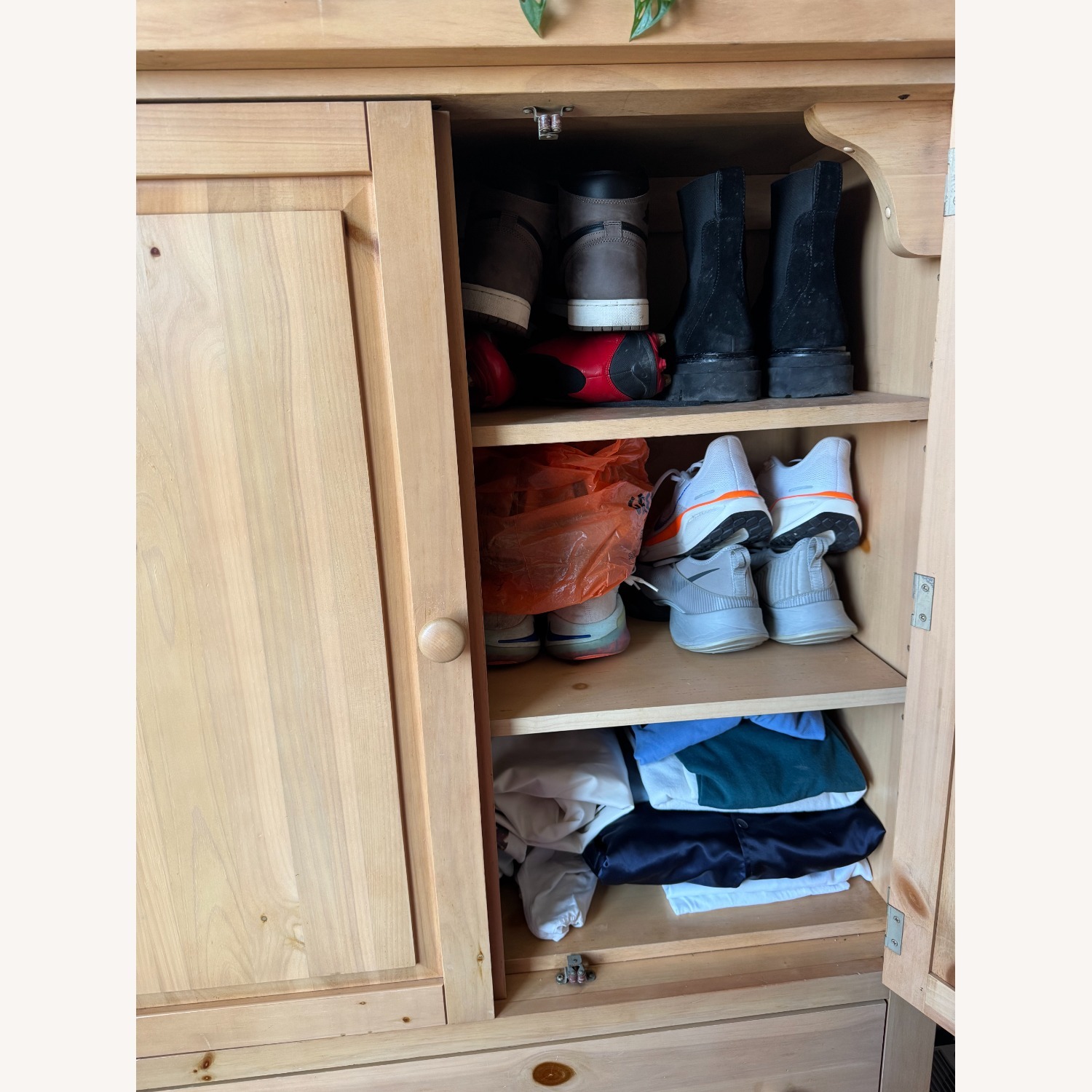Solid Pine Armoire - image-3