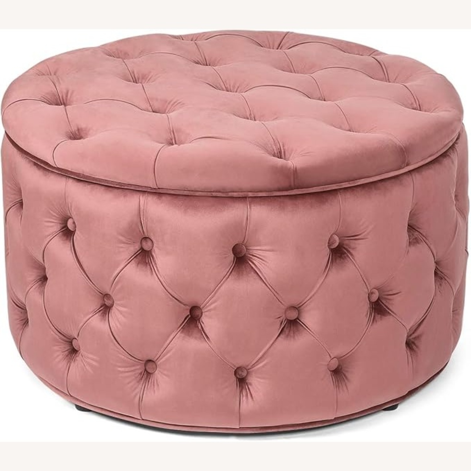 Amazon Joveco Pink Suade Ottoman  - image-4