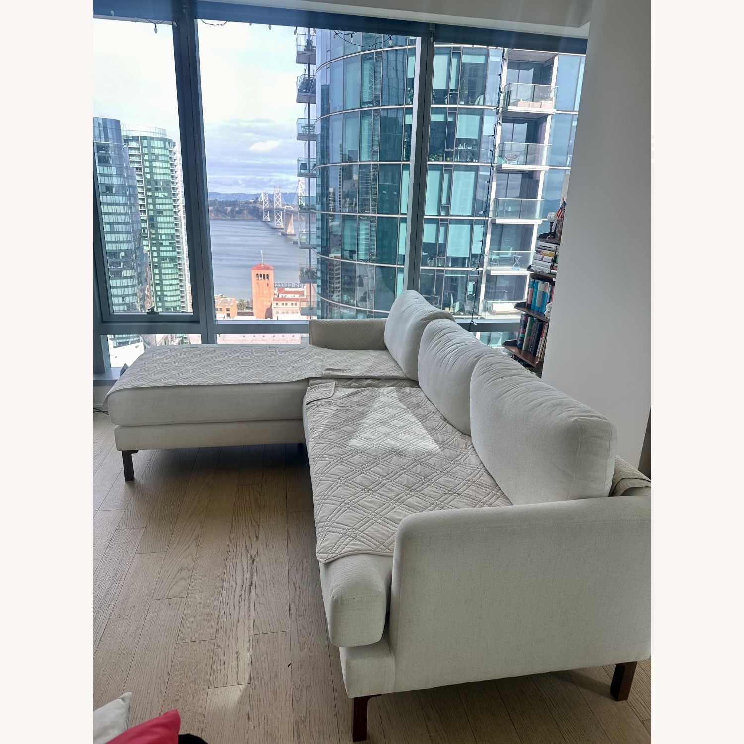 Interior Define Sloan White Sectional - image-3