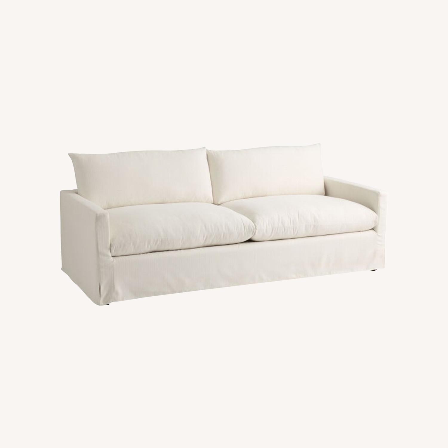 World Market Feather Filled Sofa - image-0