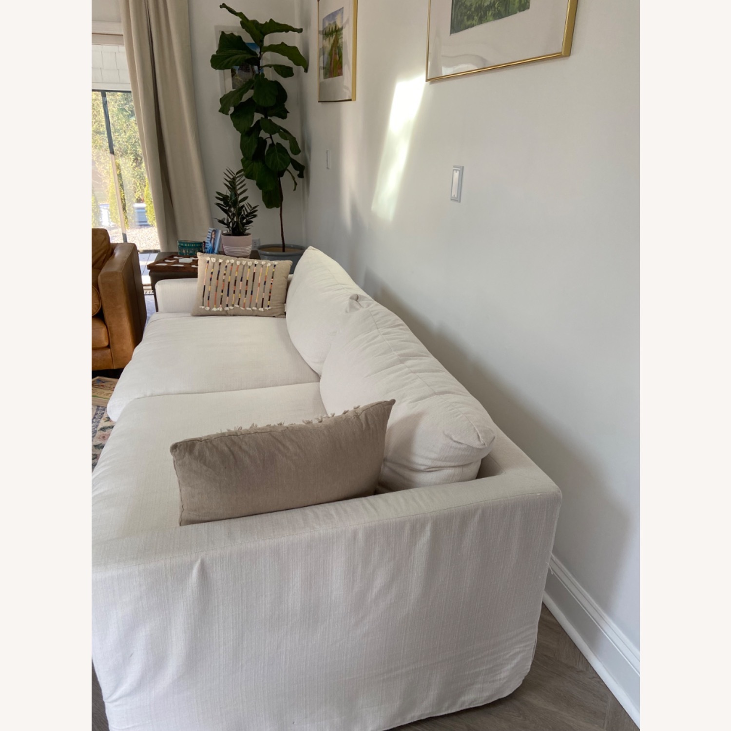 World Market Feather Filled Sofa - image-2