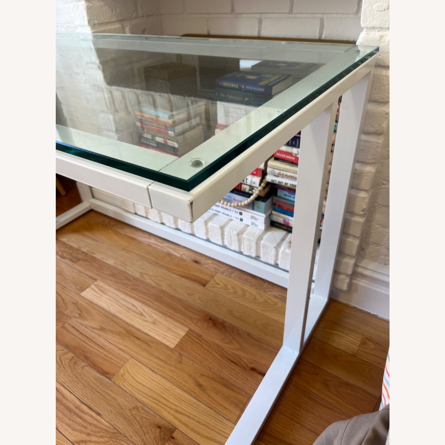 Crate & Barrel Glass Pilsen Desk - image-3