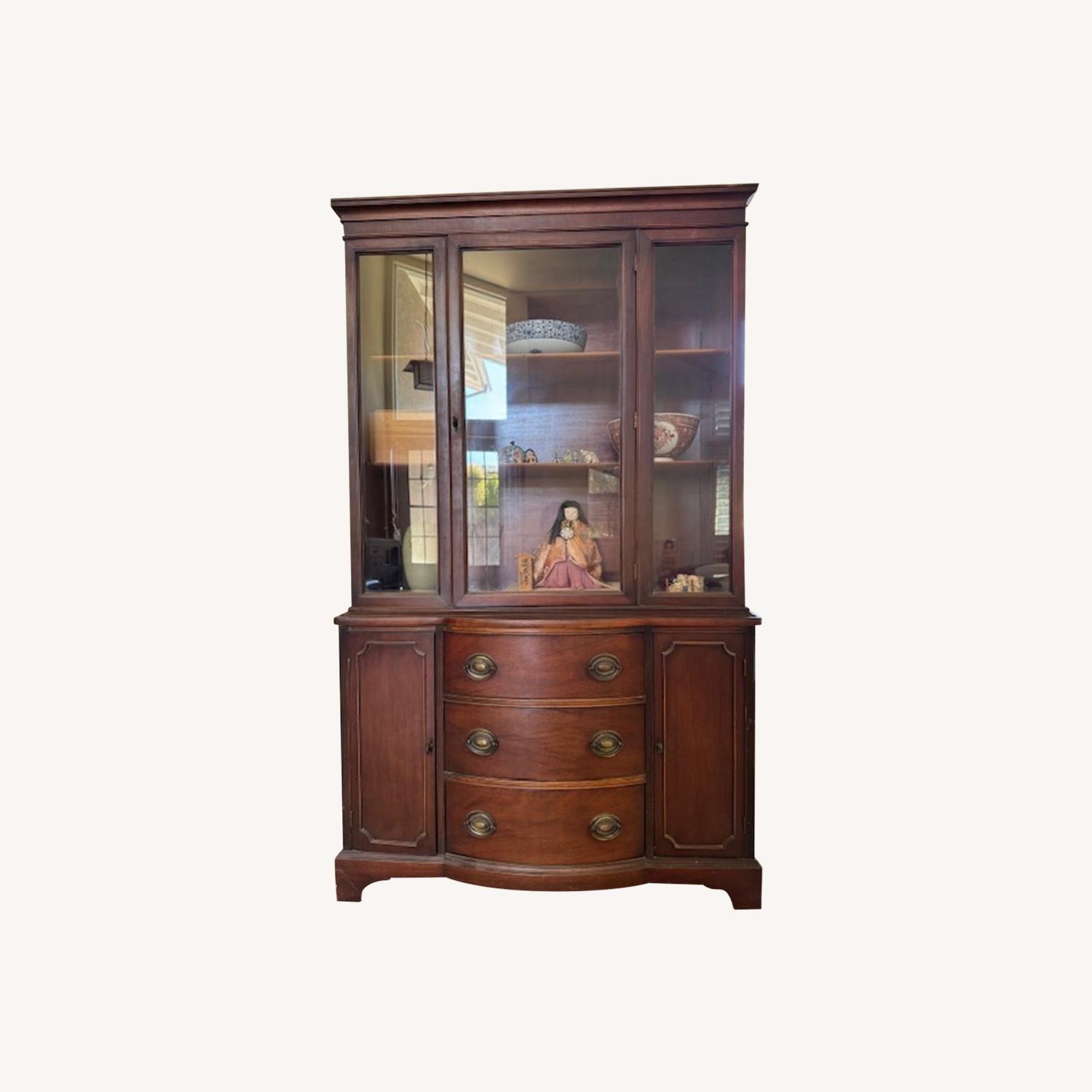Antique China cabinet (contents not included) - image-0