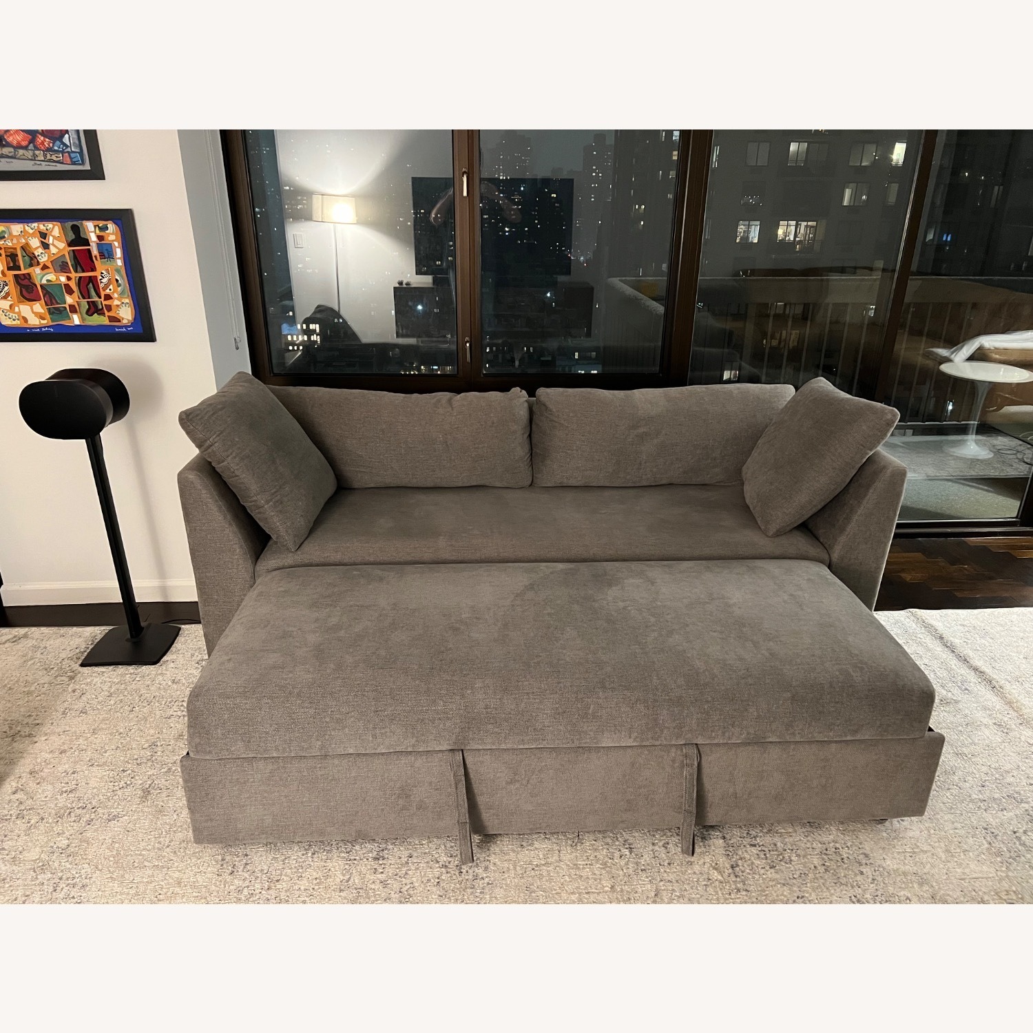 Thomasville Marion Fabric Convertible Sofa Gray - image-5