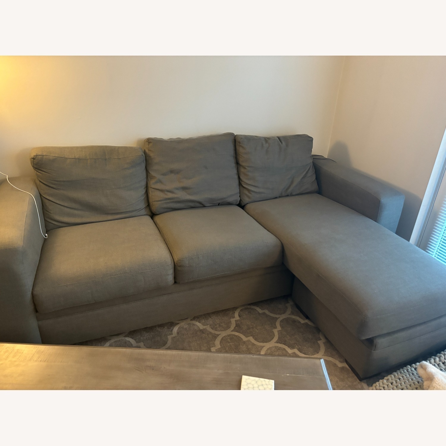 Farron Chenille Reversible Sofa Chaise - image-1