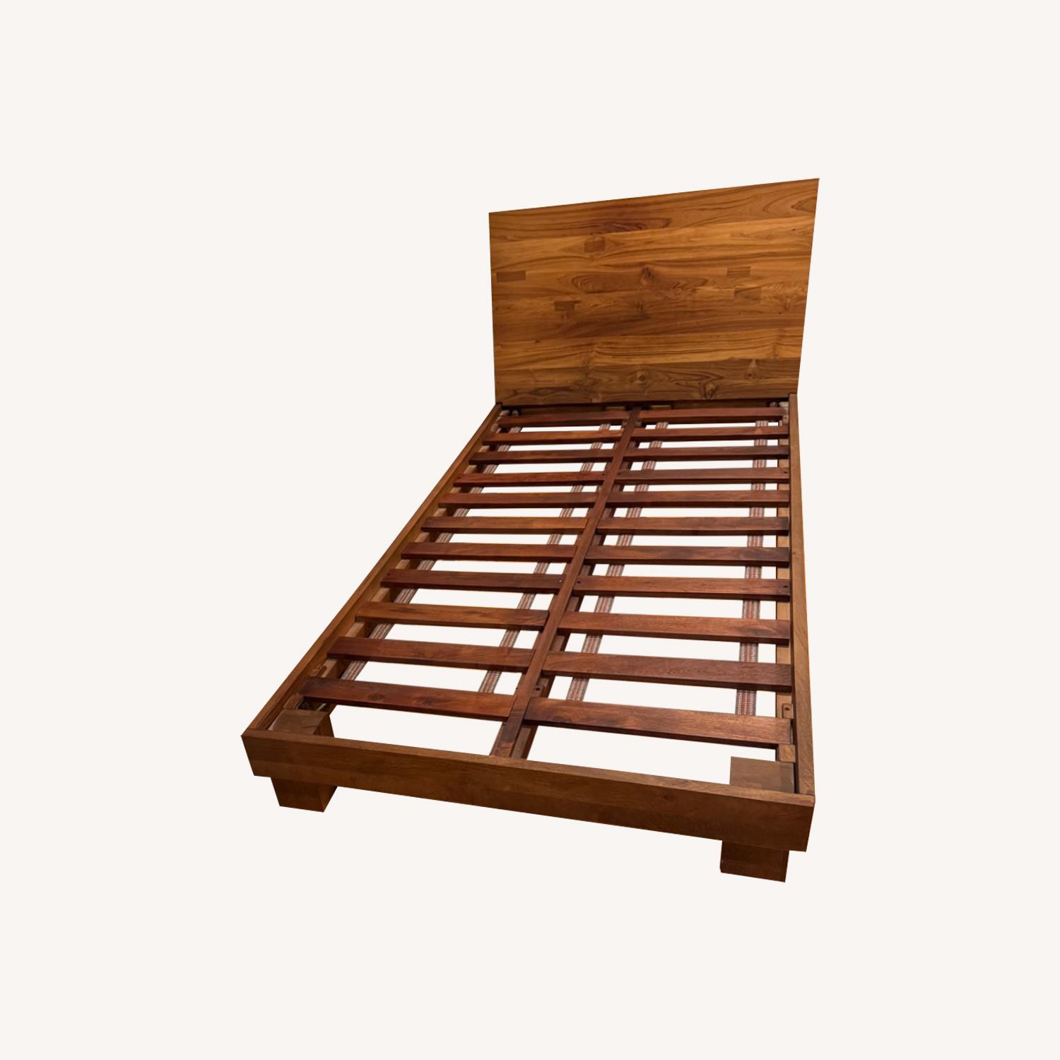 CB2 Dondra Teak Wood Twin Size Bed - image-0
