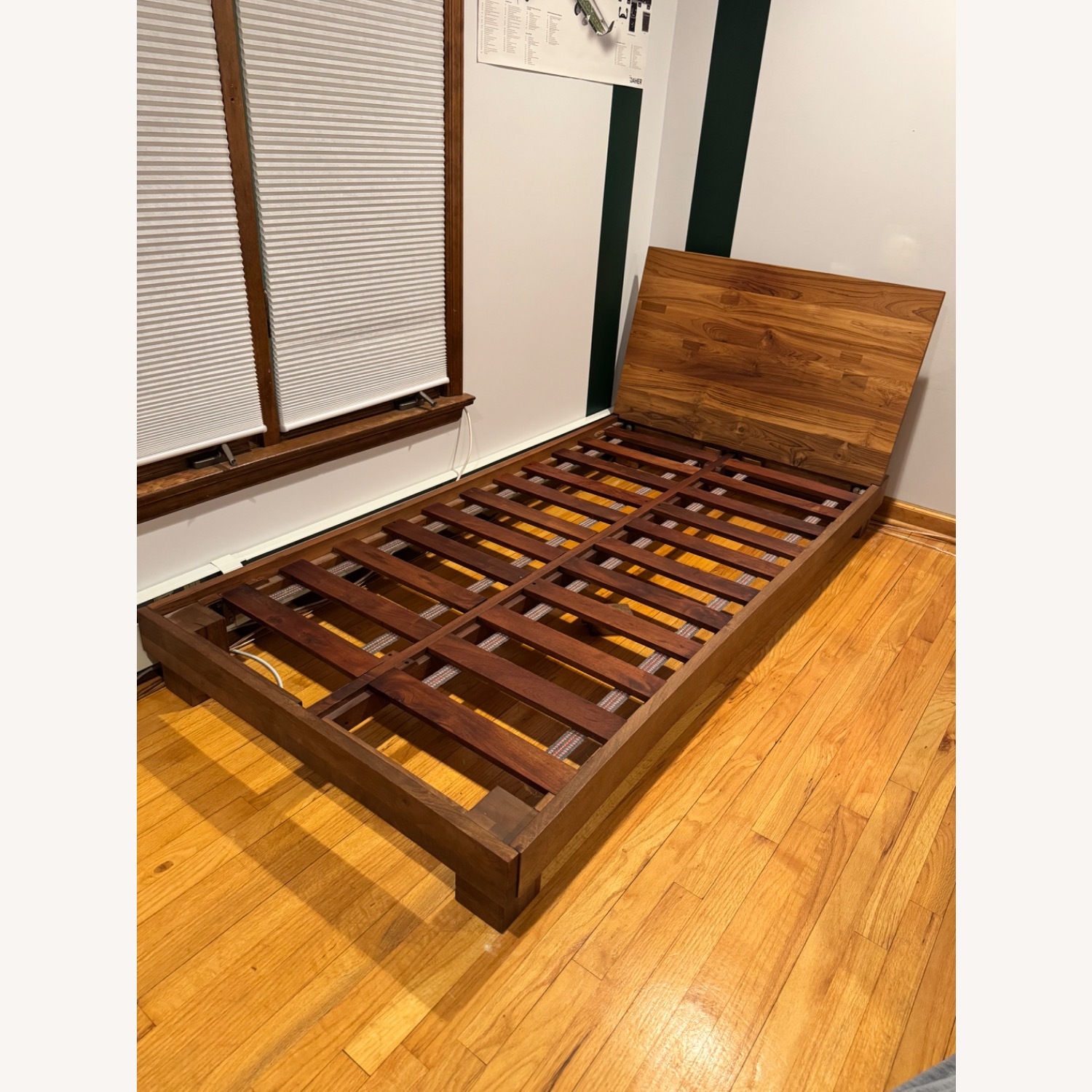CB2 Dondra Teak Wood Twin Size Bed - image-3
