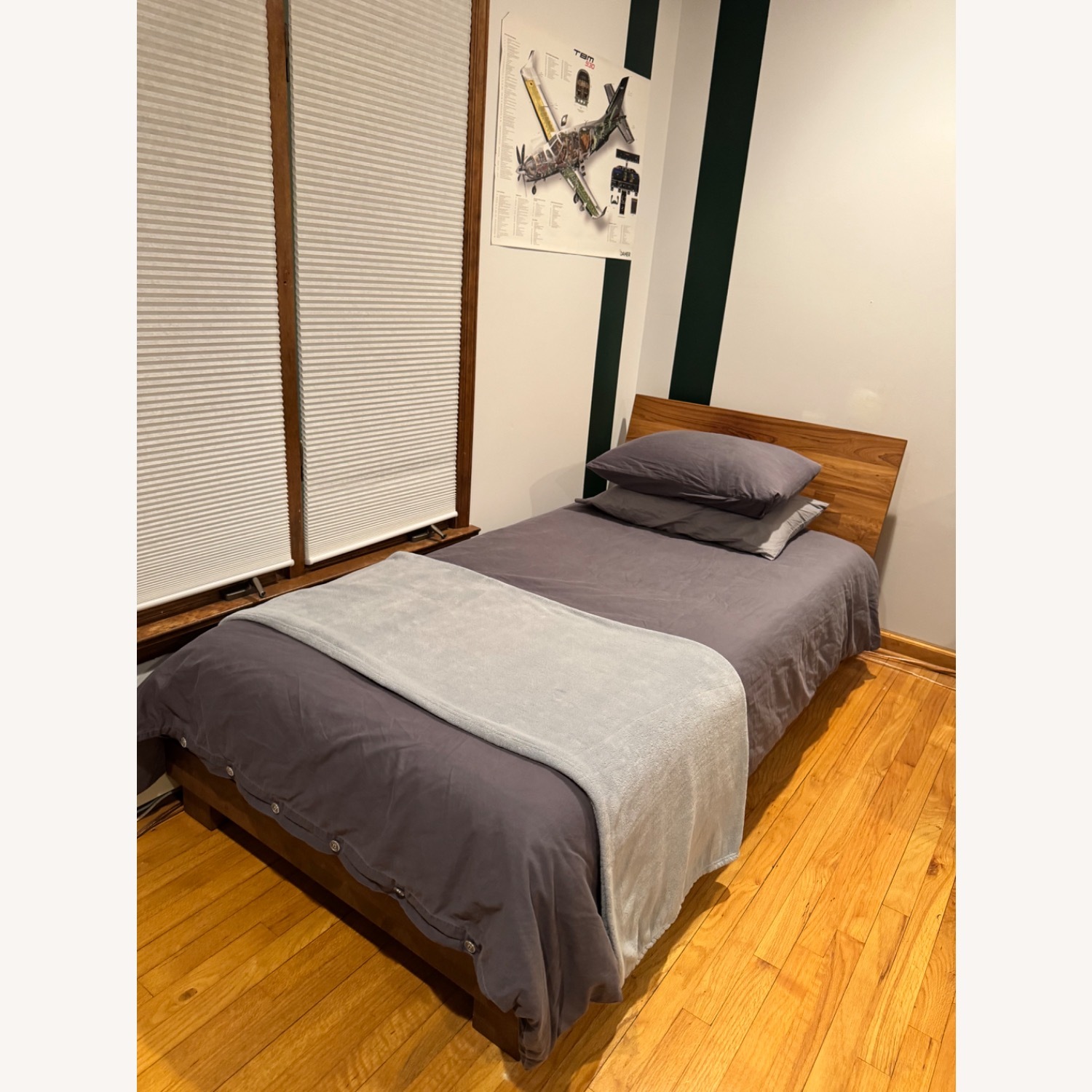 CB2 Dondra Teak Wood Twin Size Bed - image-1