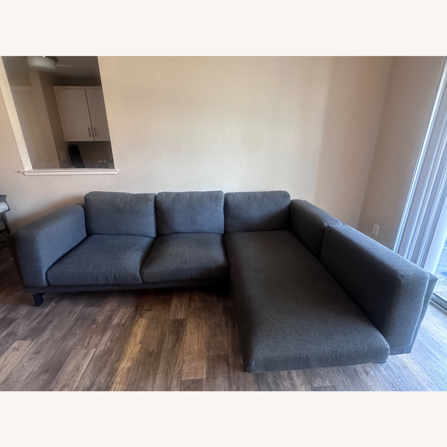 IKEA Sofa with Chaise and 2 Footstools - image-2