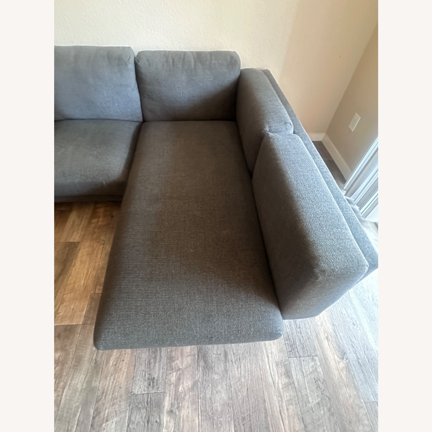 IKEA Sofa with Chaise and 2 Footstools - image-6