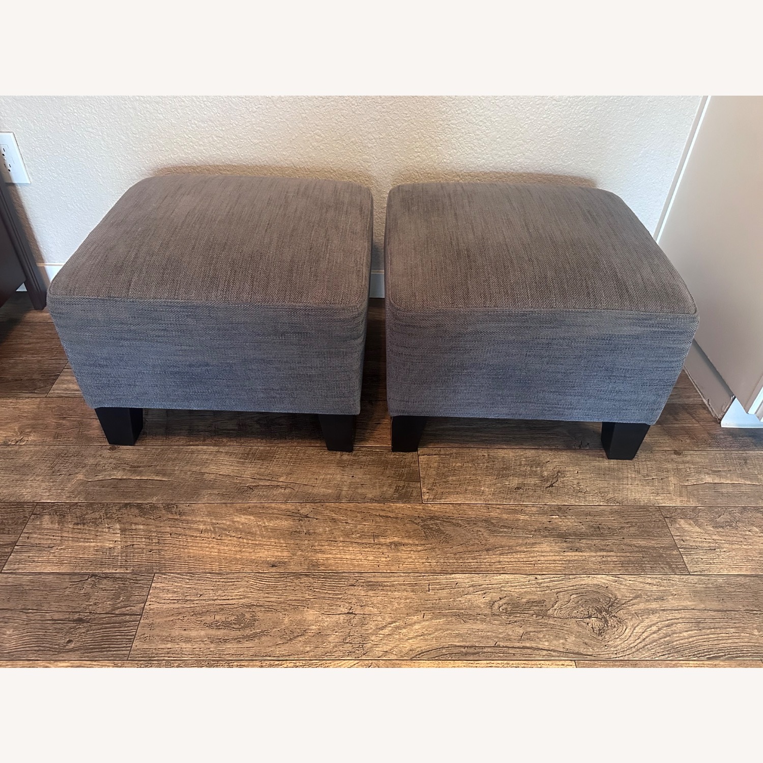 IKEA Sofa with Chaise and 2 Footstools - image-4