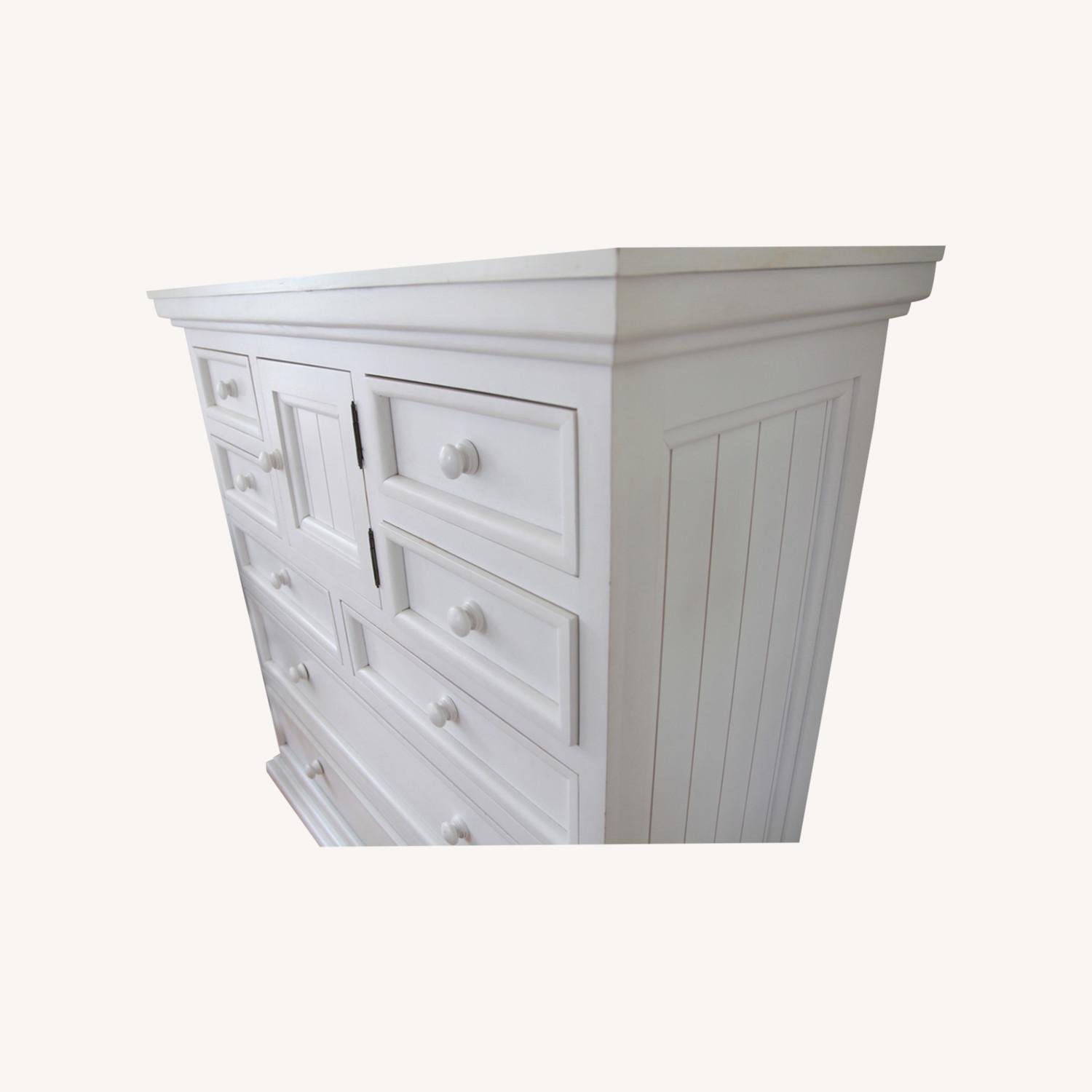 Custom Made White Wood Dresser - image-8