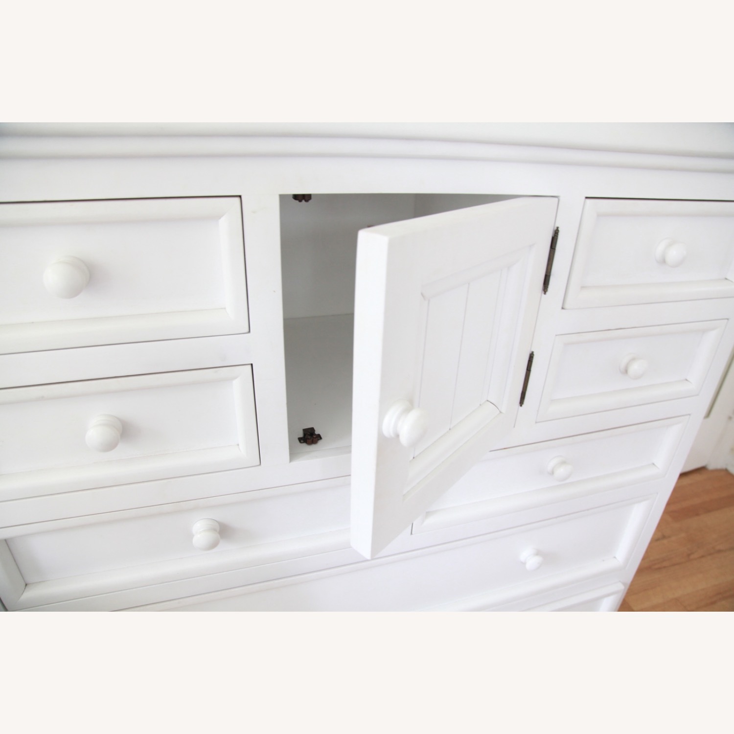 Custom Made White Wood Dresser - image-6