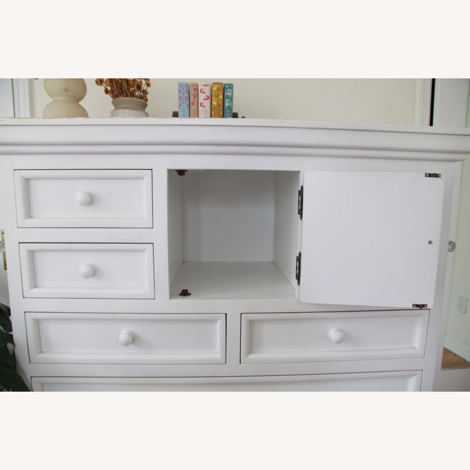 Custom Made White Wood Dresser - image-5
