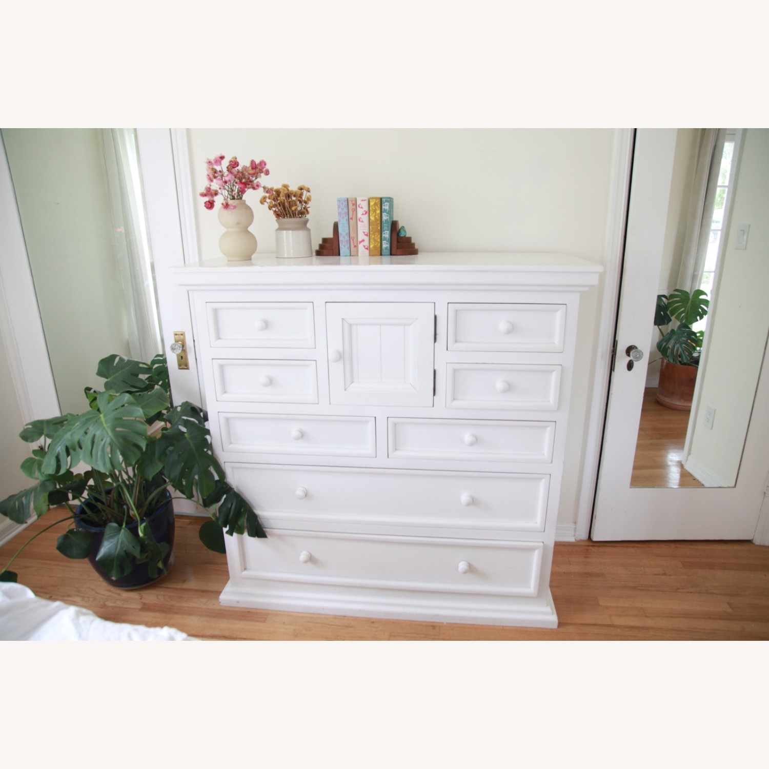 Custom Made White Wood Dresser - image-2