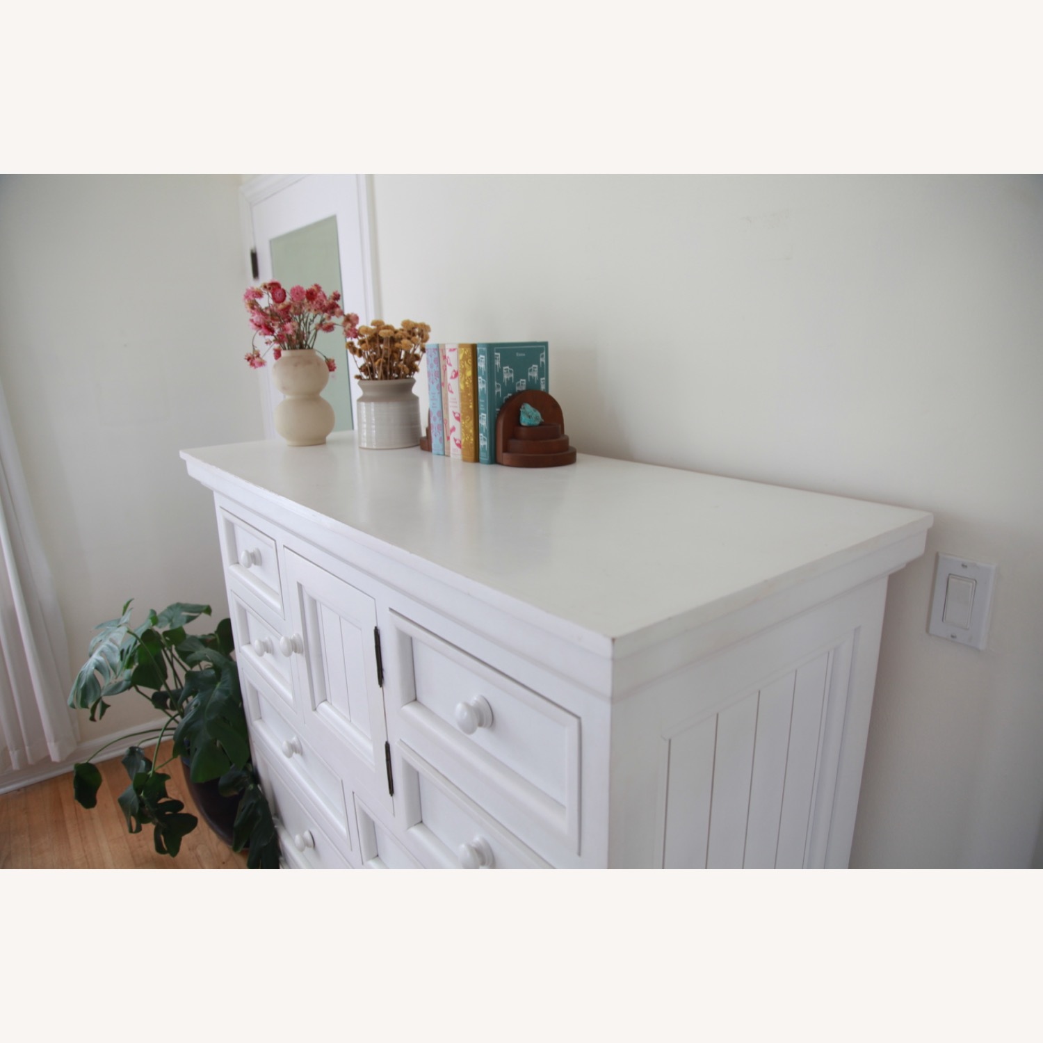 Custom Made White Wood Dresser - image-7
