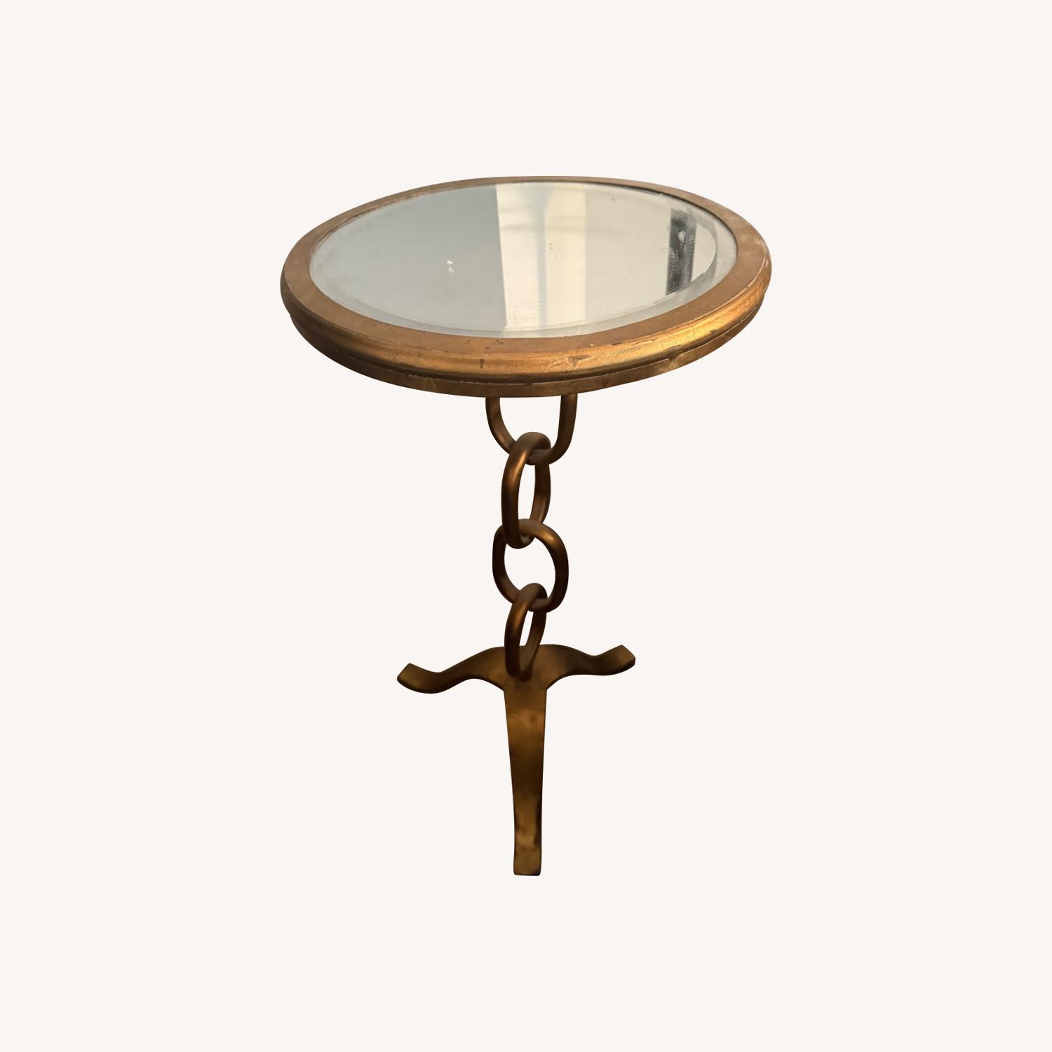 Mirrored Gold Table - image-0