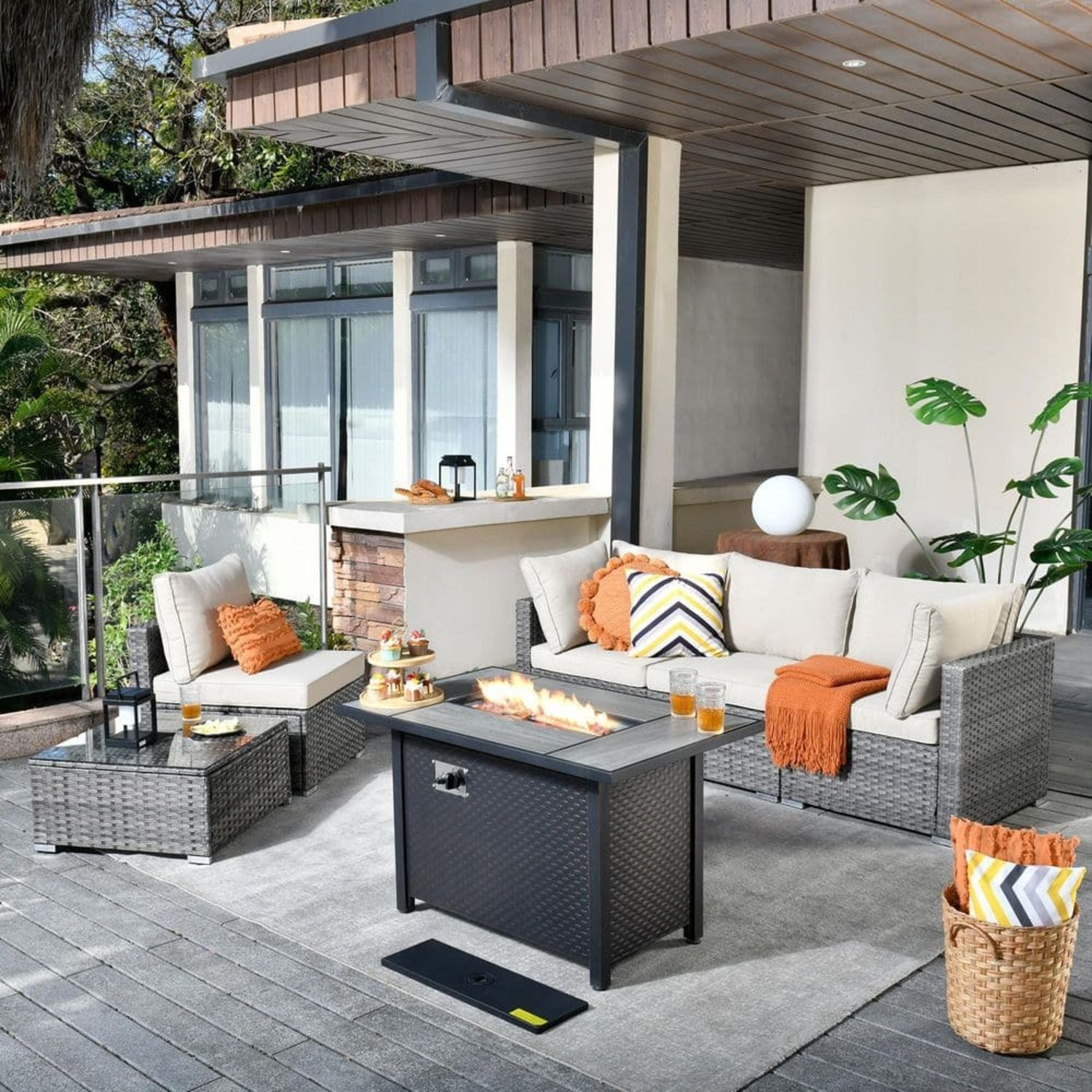 Fire Pit Patio Set - image-1
