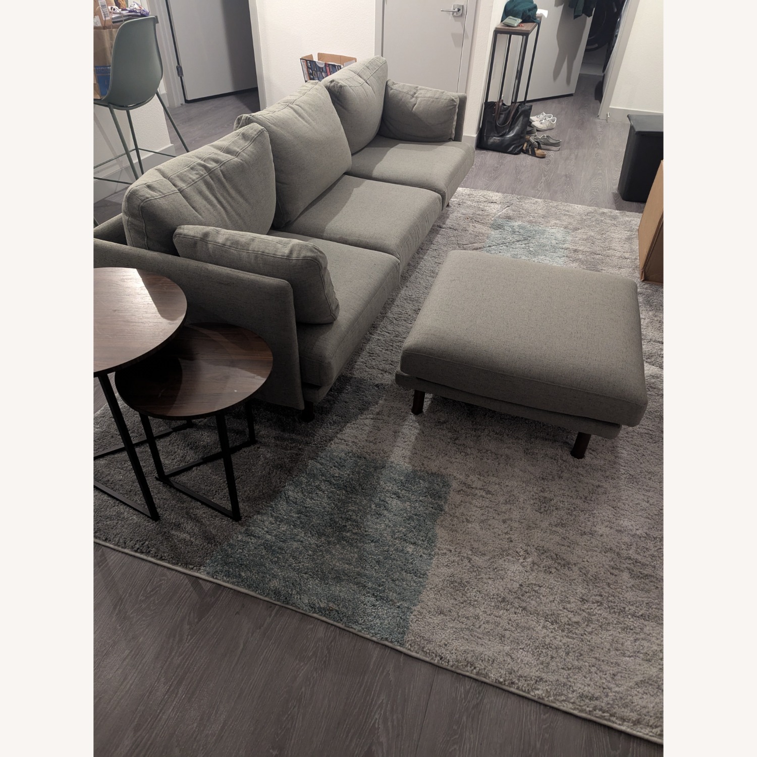 Burrow Field 3 Seater Sofa with Attachable Ottoman - image-2