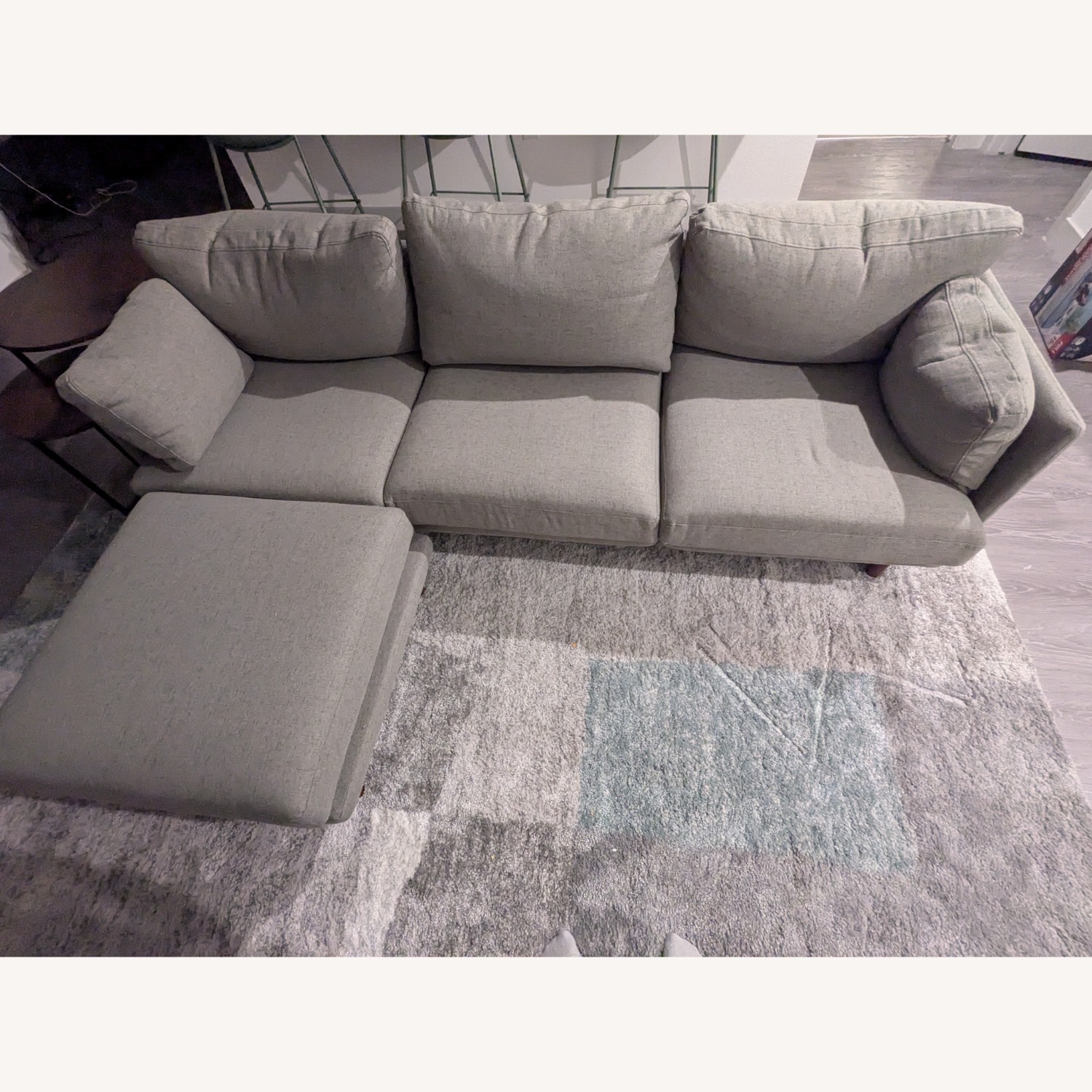 Burrow Field 3 Seater Sofa with Attachable Ottoman - image-1