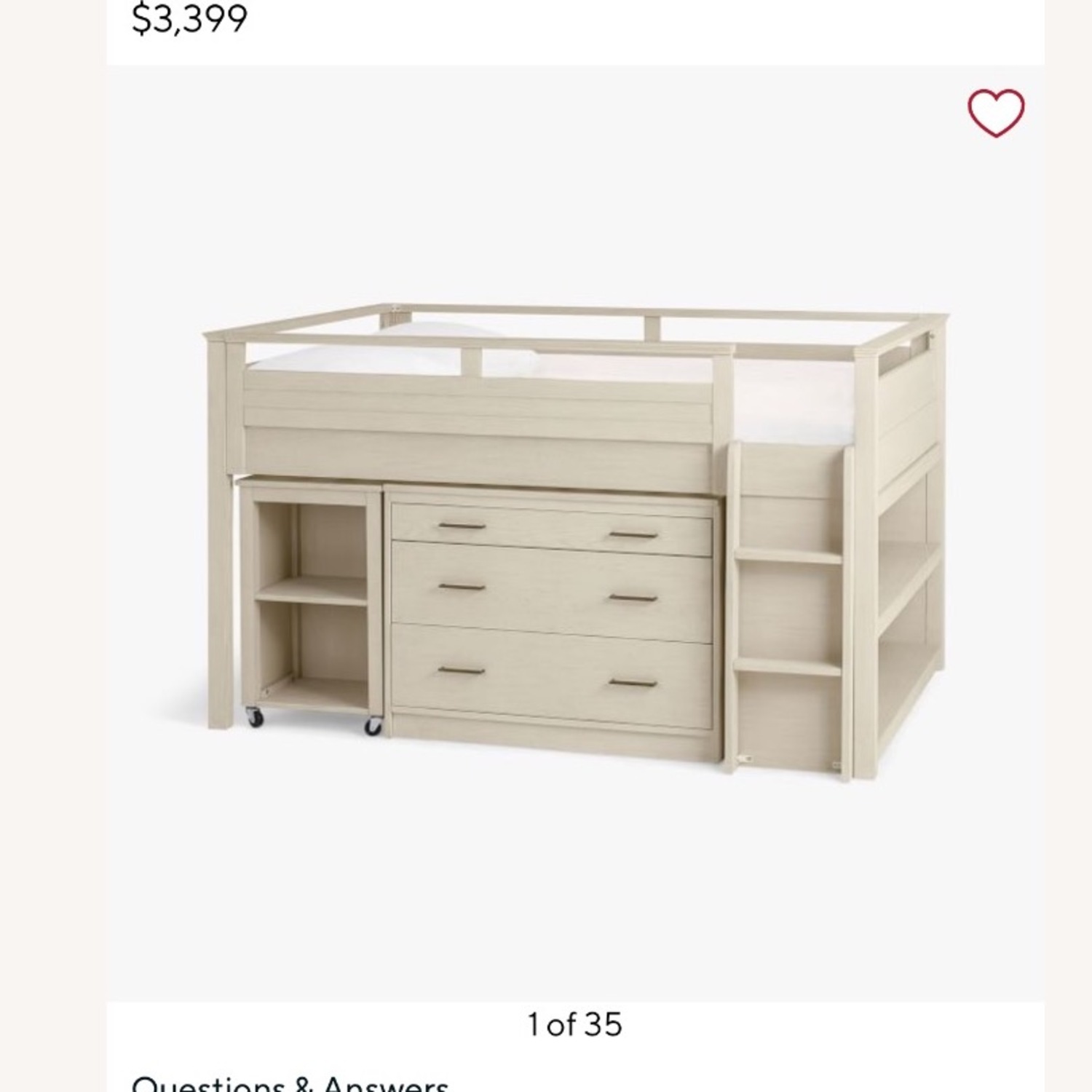 Pottery Barn Teen Sleep and Study Loft Bed Set - image-4