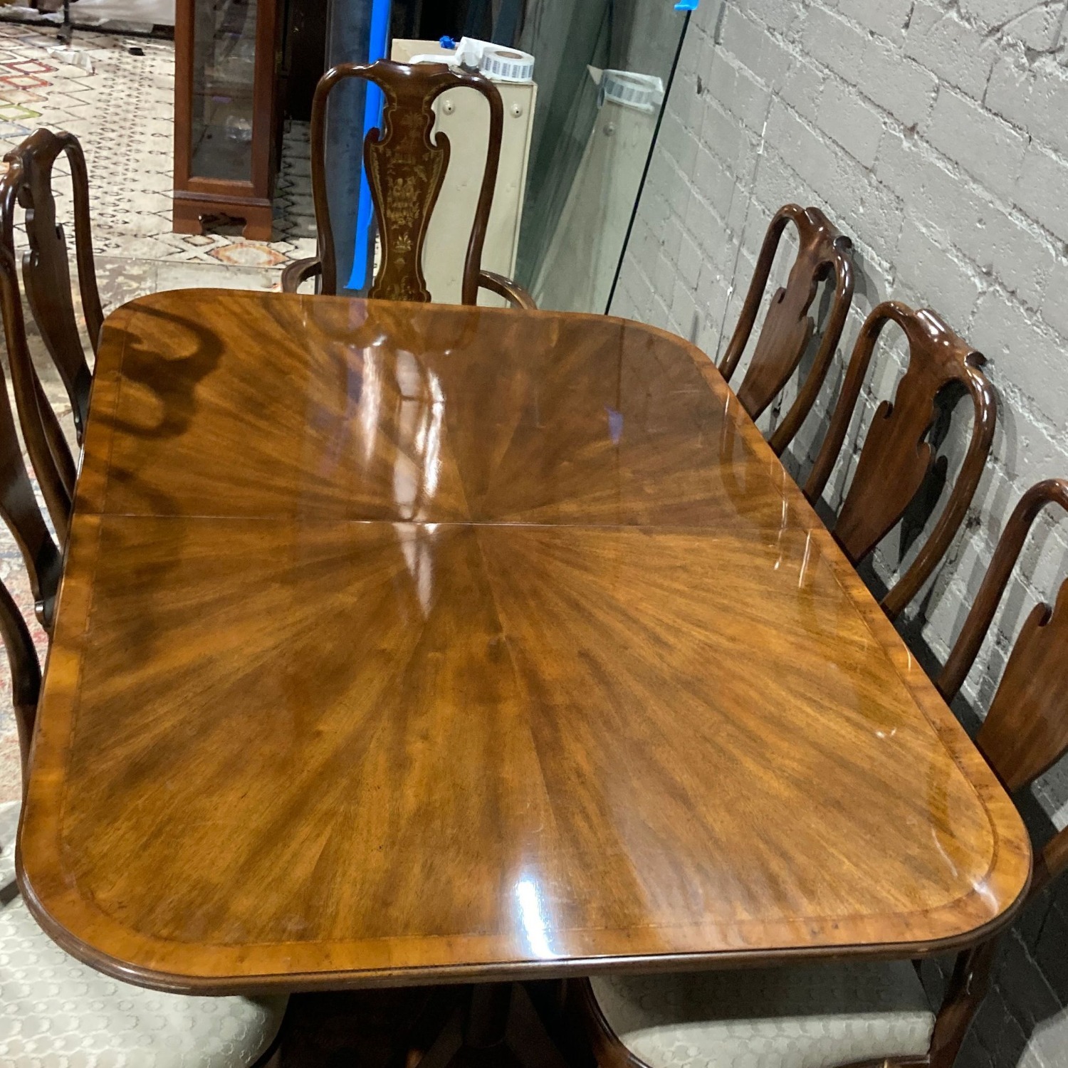 Drexel Heritage Georgian Banded Mahogany Double - image-3