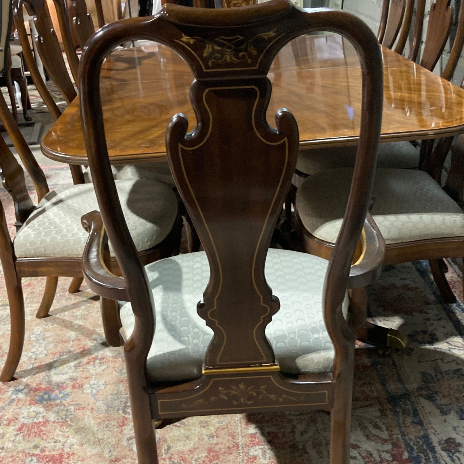 Drexel Heritage Georgian Banded Mahogany Double - image-5