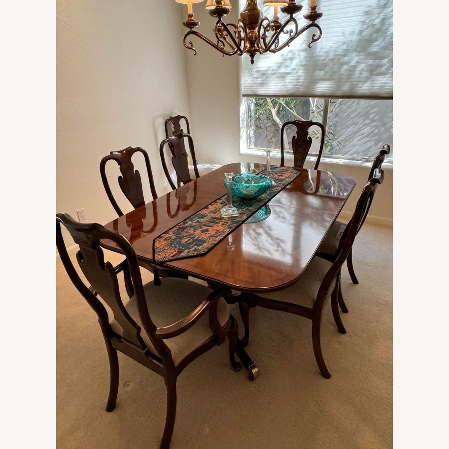 Drexel Heritage Georgian Banded Mahogany Double - image-7