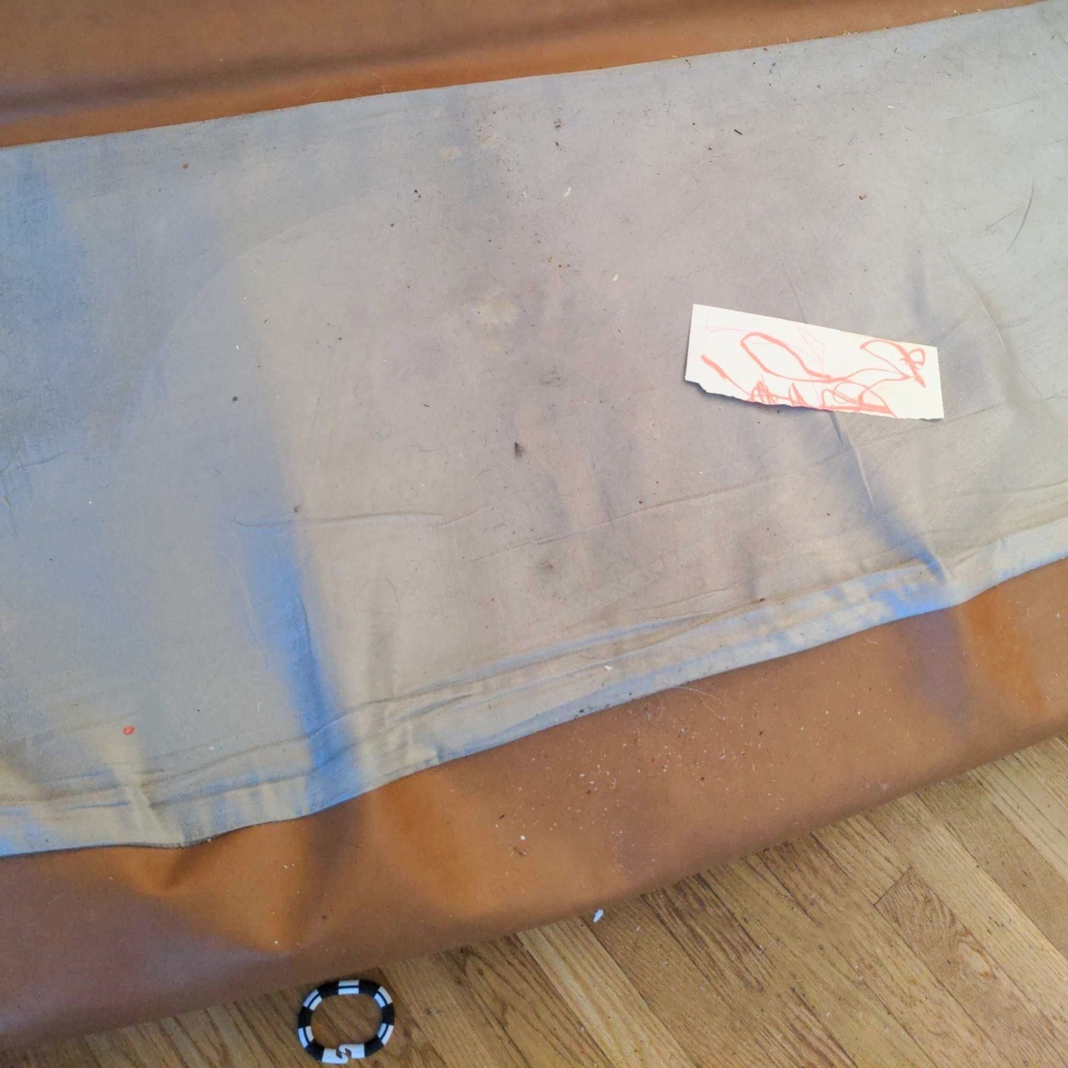 Crate & Barrel Petrie sofa with Custom Camel - image-3