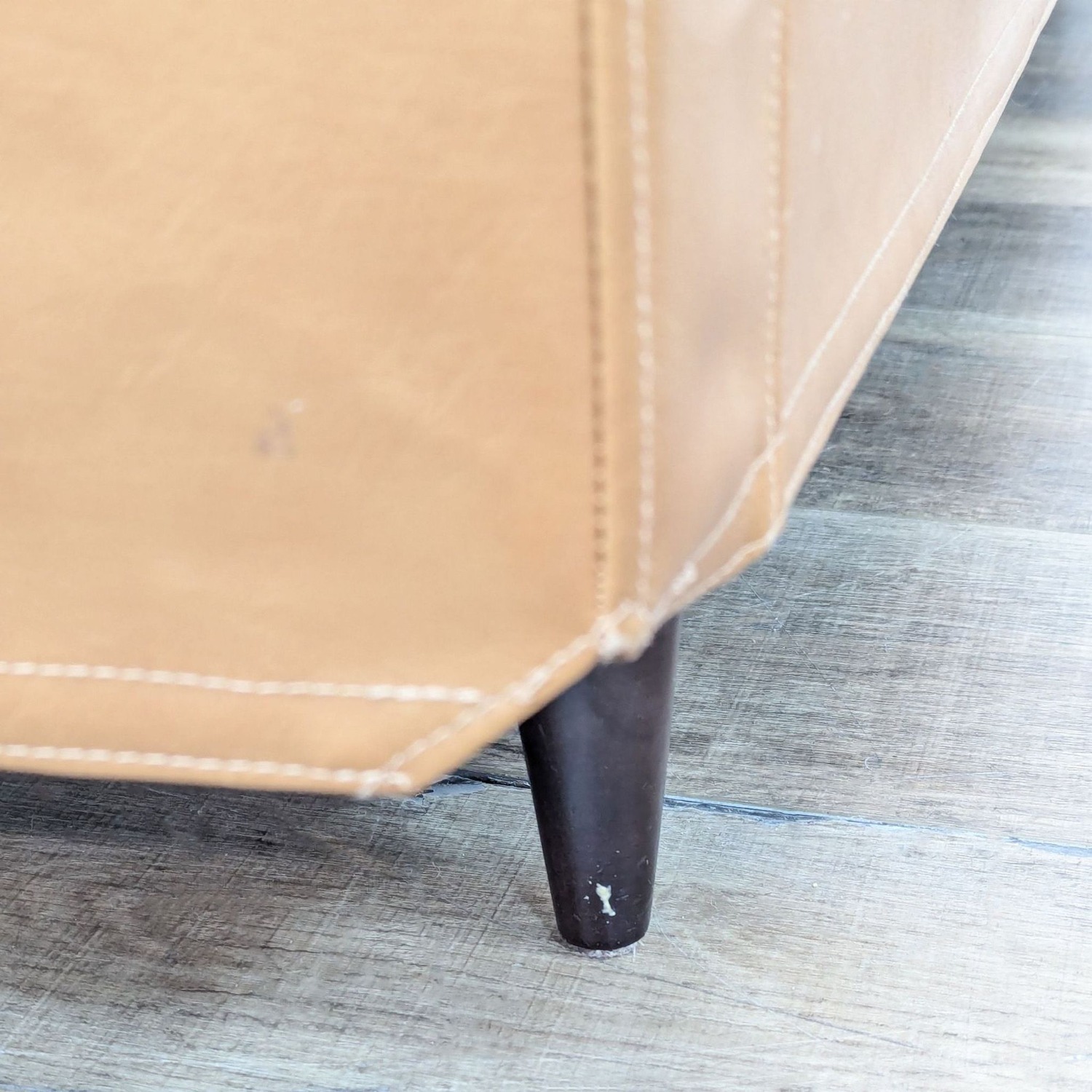 Crate & Barrel Petrie sofa with Custom Camel - image-9