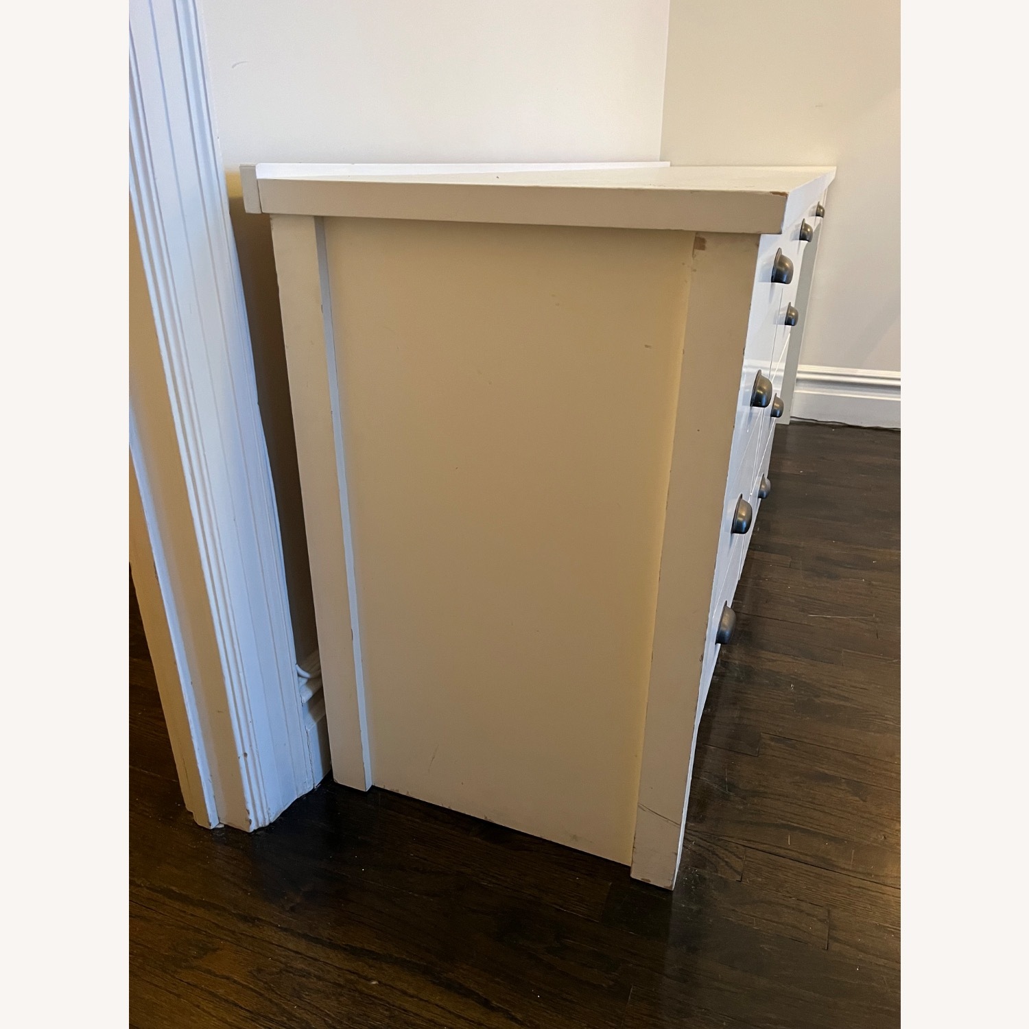 Pottery Barn Aubrey White Desk and File Cabinet - image-5