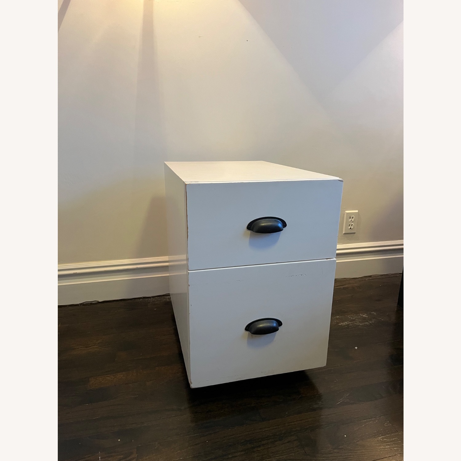 Pottery Barn Aubrey White Desk and File Cabinet - image-4