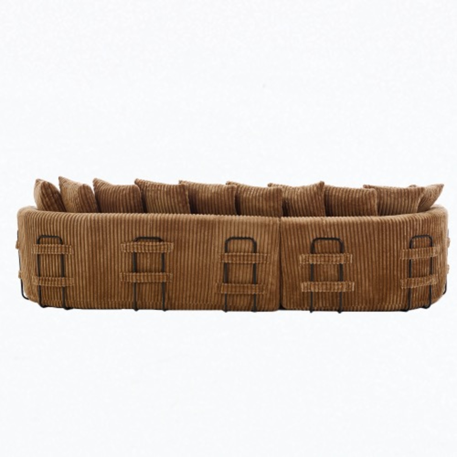 L-Shape Left Large Sectional Sofa, Brown - image-20