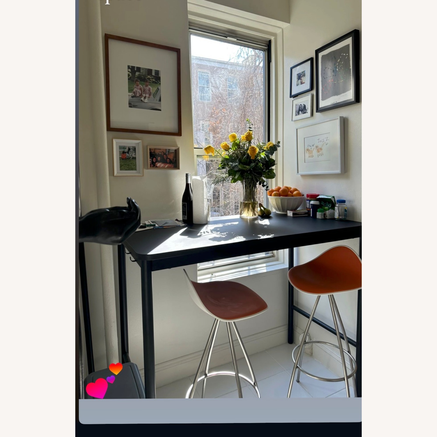 Orange ONDA Counter Stools - Set of 3 - image-1