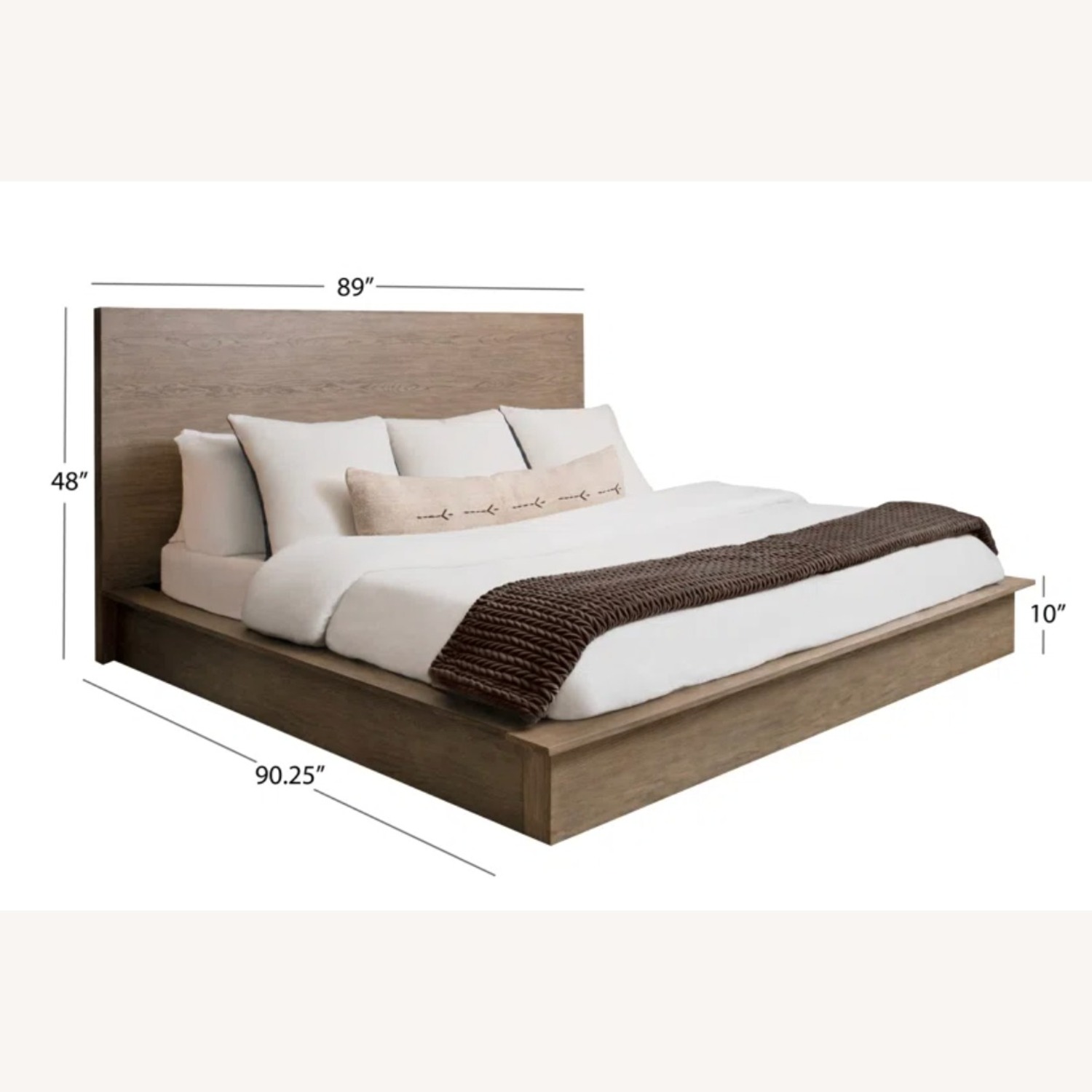 Kalise Solid Wood Platform Bed King Size - image-5