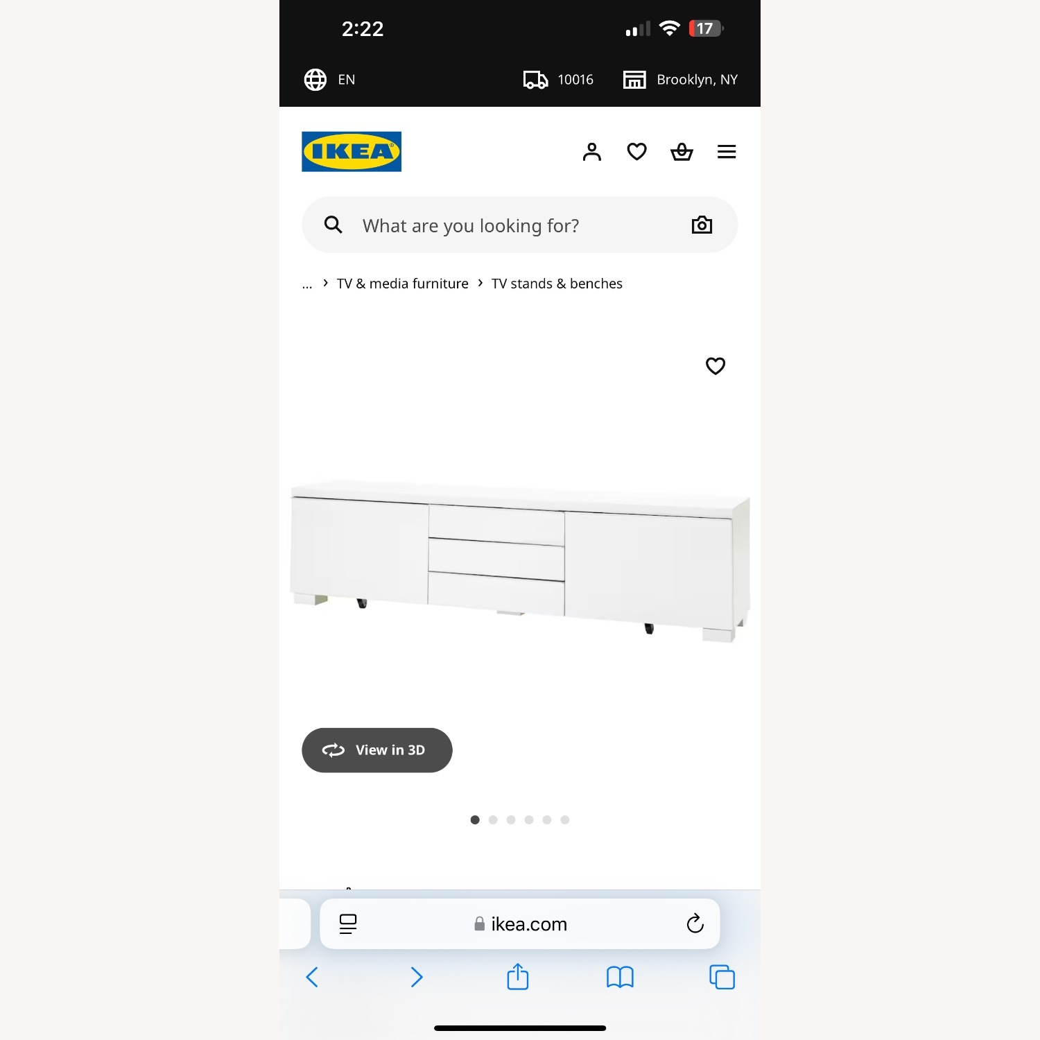 IKEA Besta Bur High Gloss TV Stand - image-1