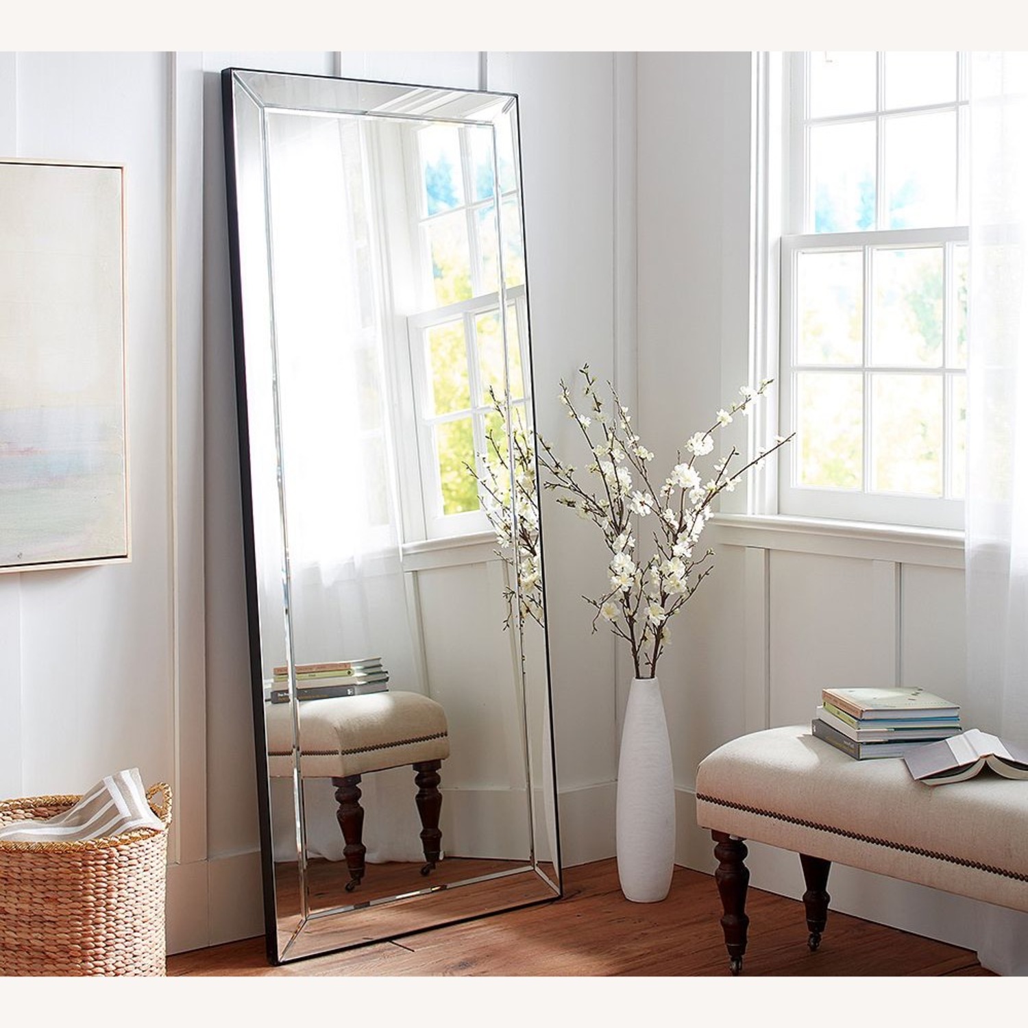 Pottery Barn Astor Floor Mirror - image-4