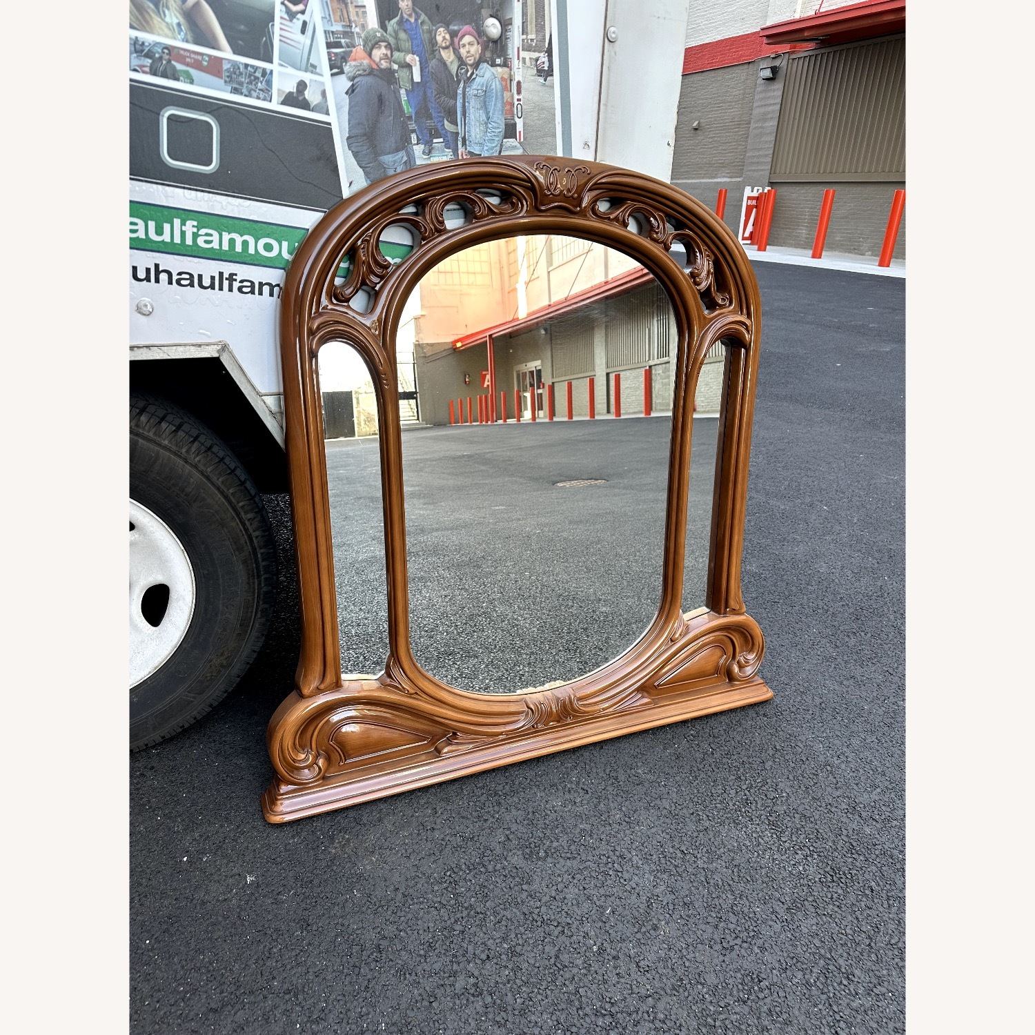 Italian Amboyna Burlwood Dresser with Mirror - image-8