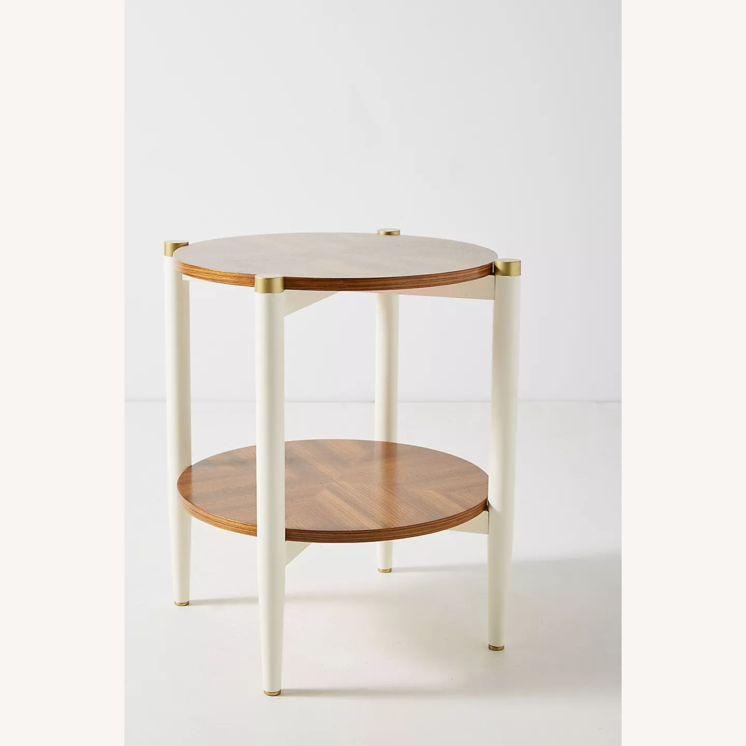 Anthropologie Geo-Marquetry Side Table - image-7