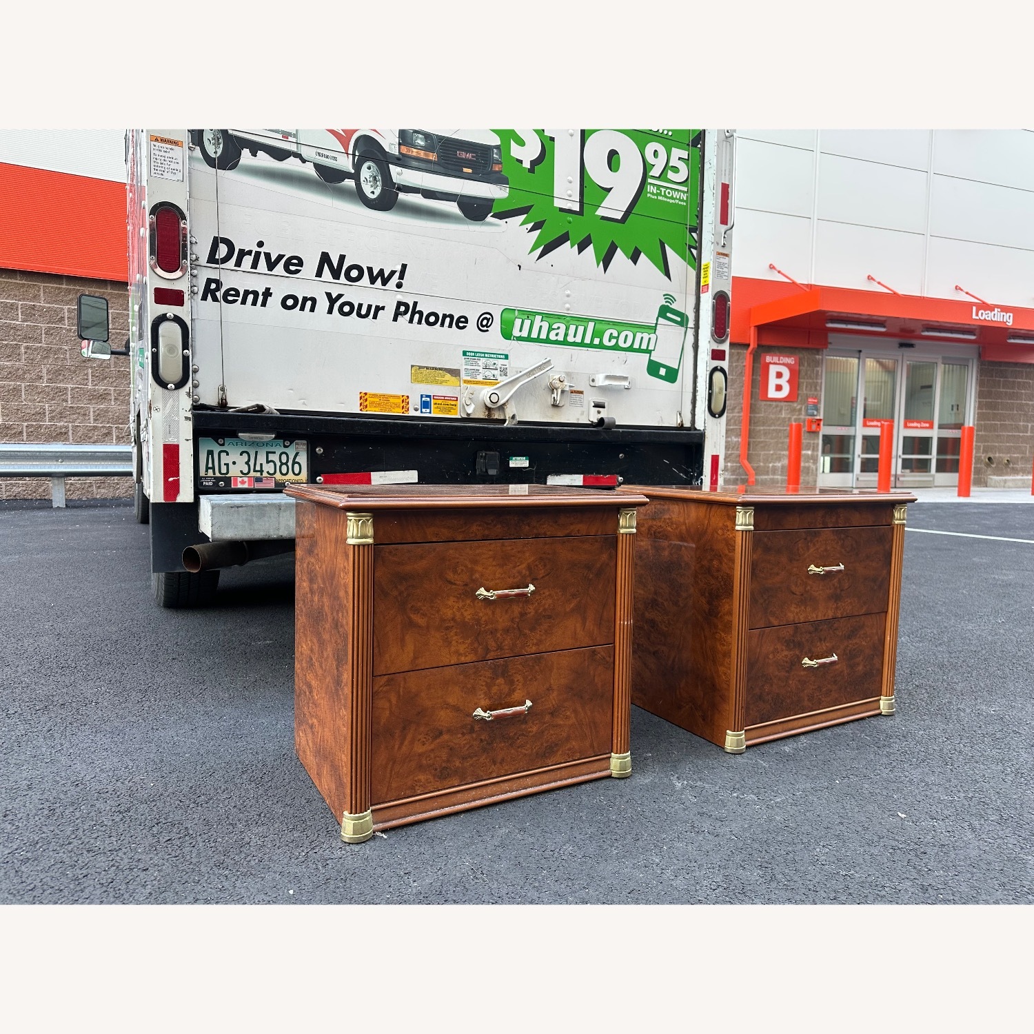 Vintage Italian Amboyna Nightstands - image-1