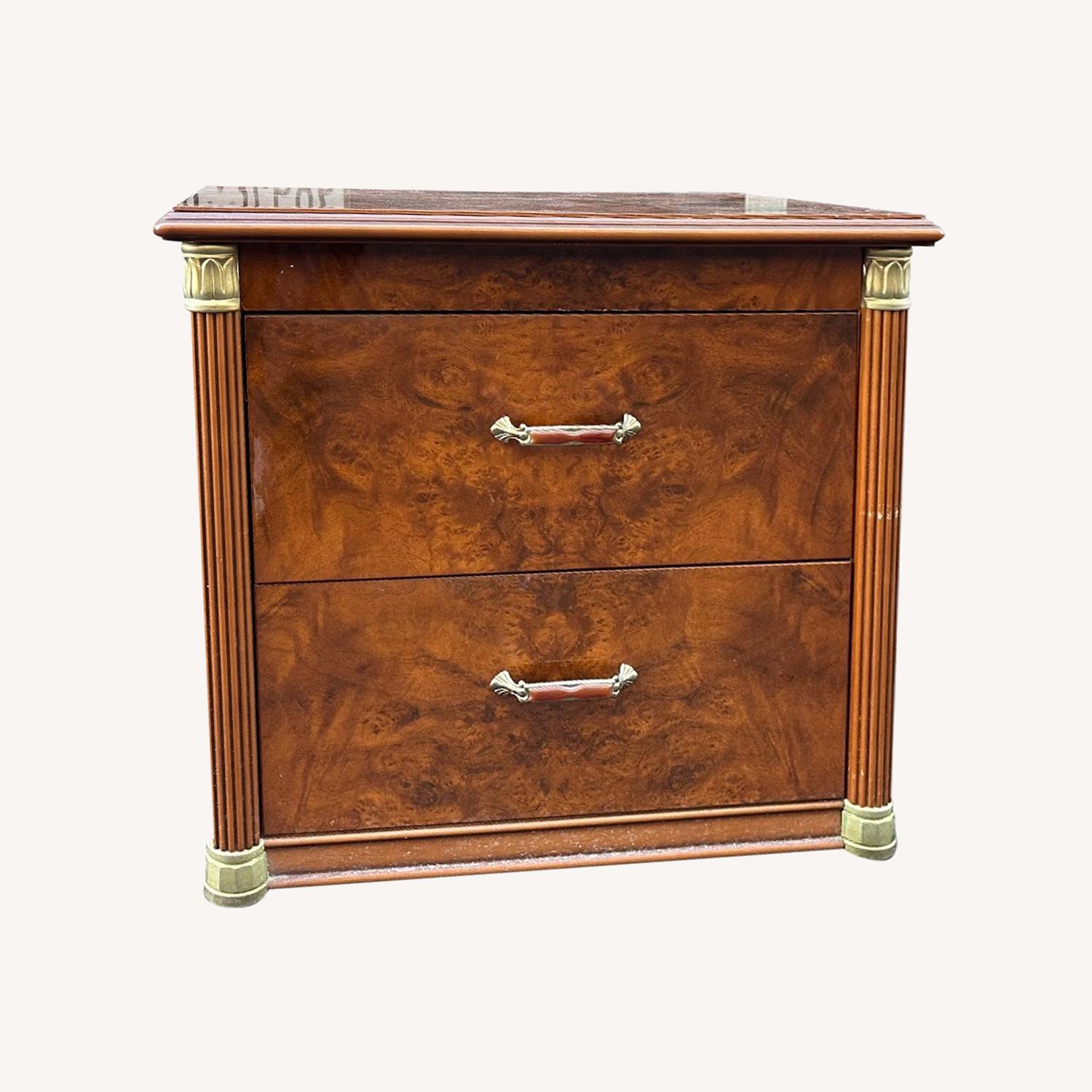 Vintage Italian Amboyna Nightstands - image-0