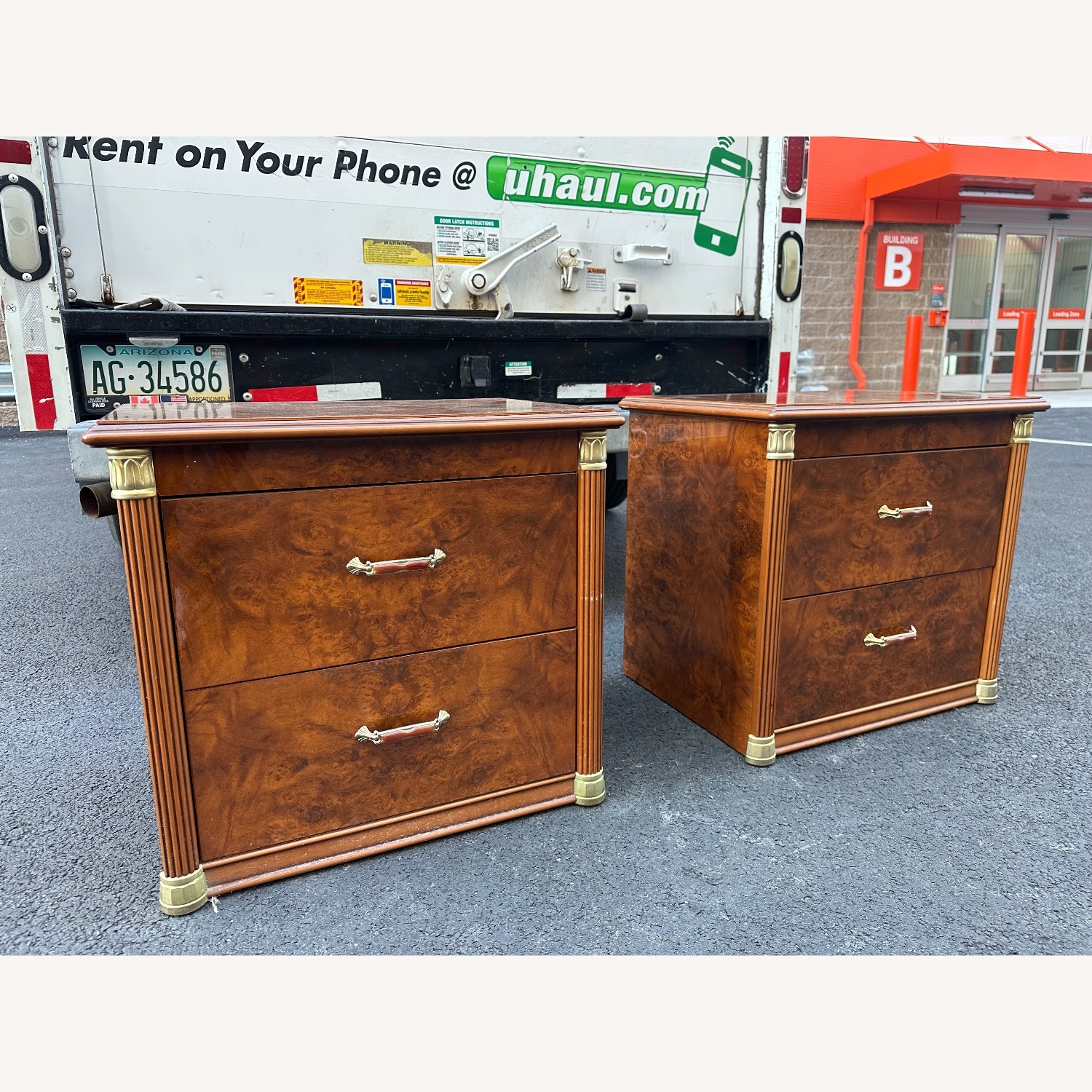 Vintage Italian Amboyna Nightstands - image-2