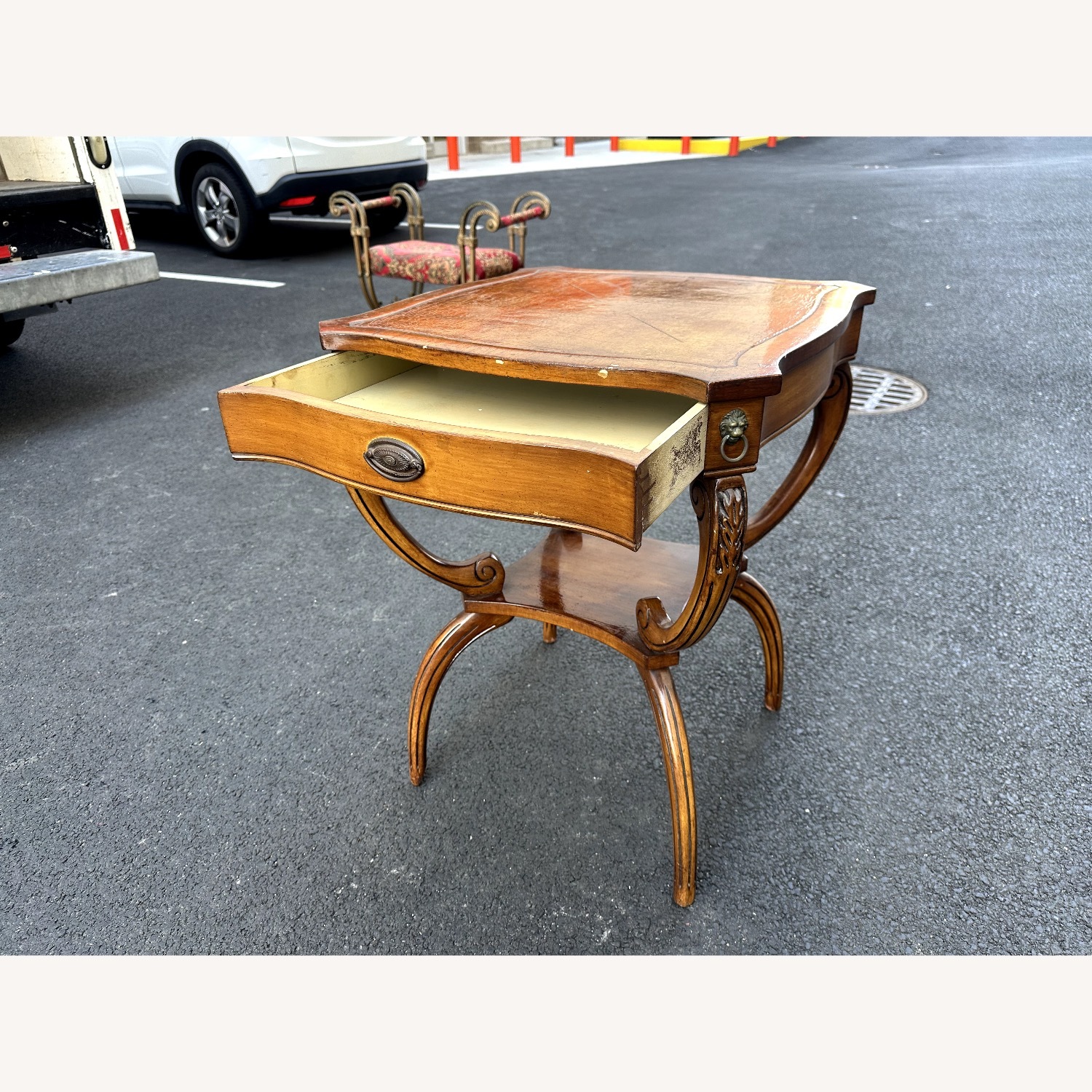 Vintage 1930s Mahogany Side Table - image-3