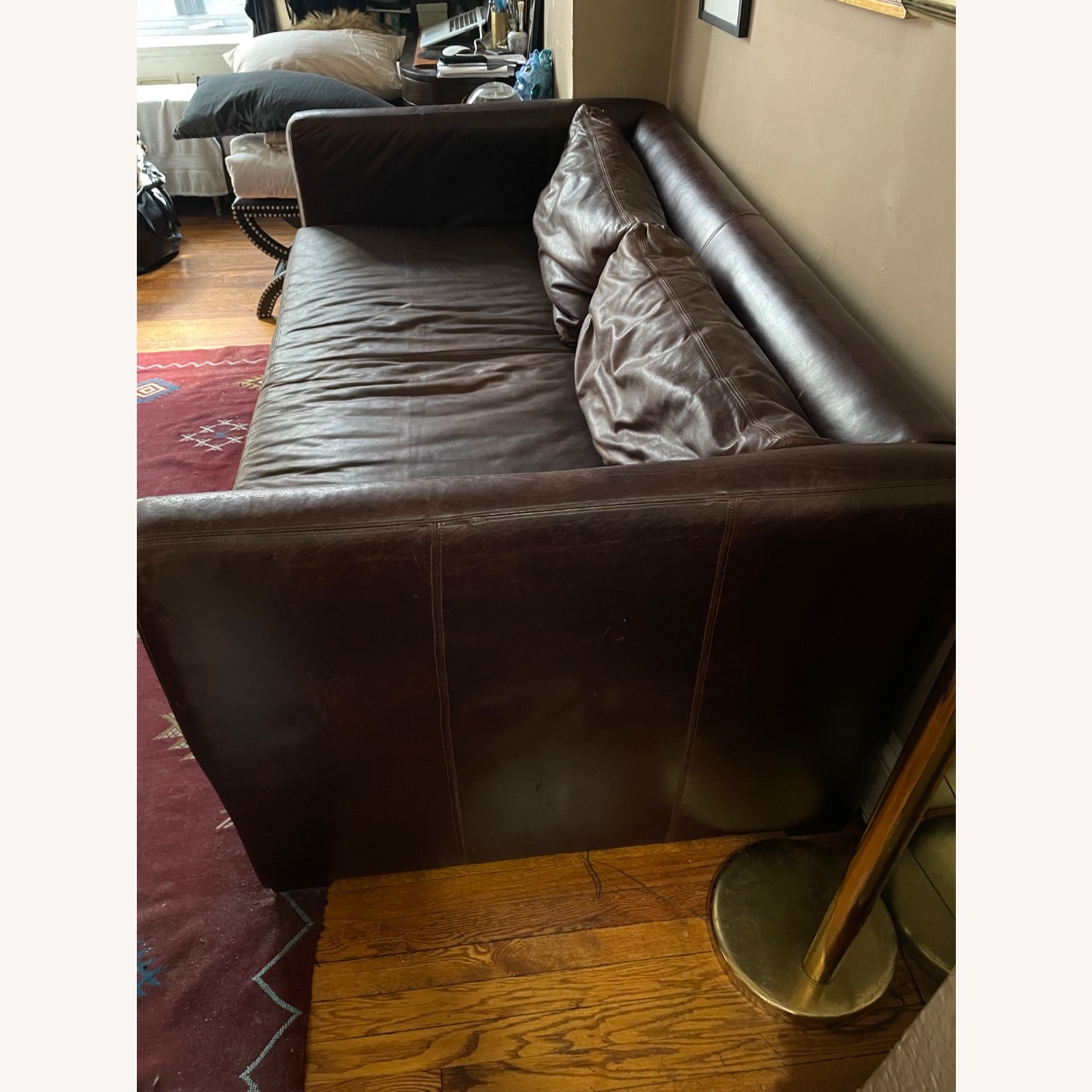 Modern Buffalo Leather Sofa - image-5