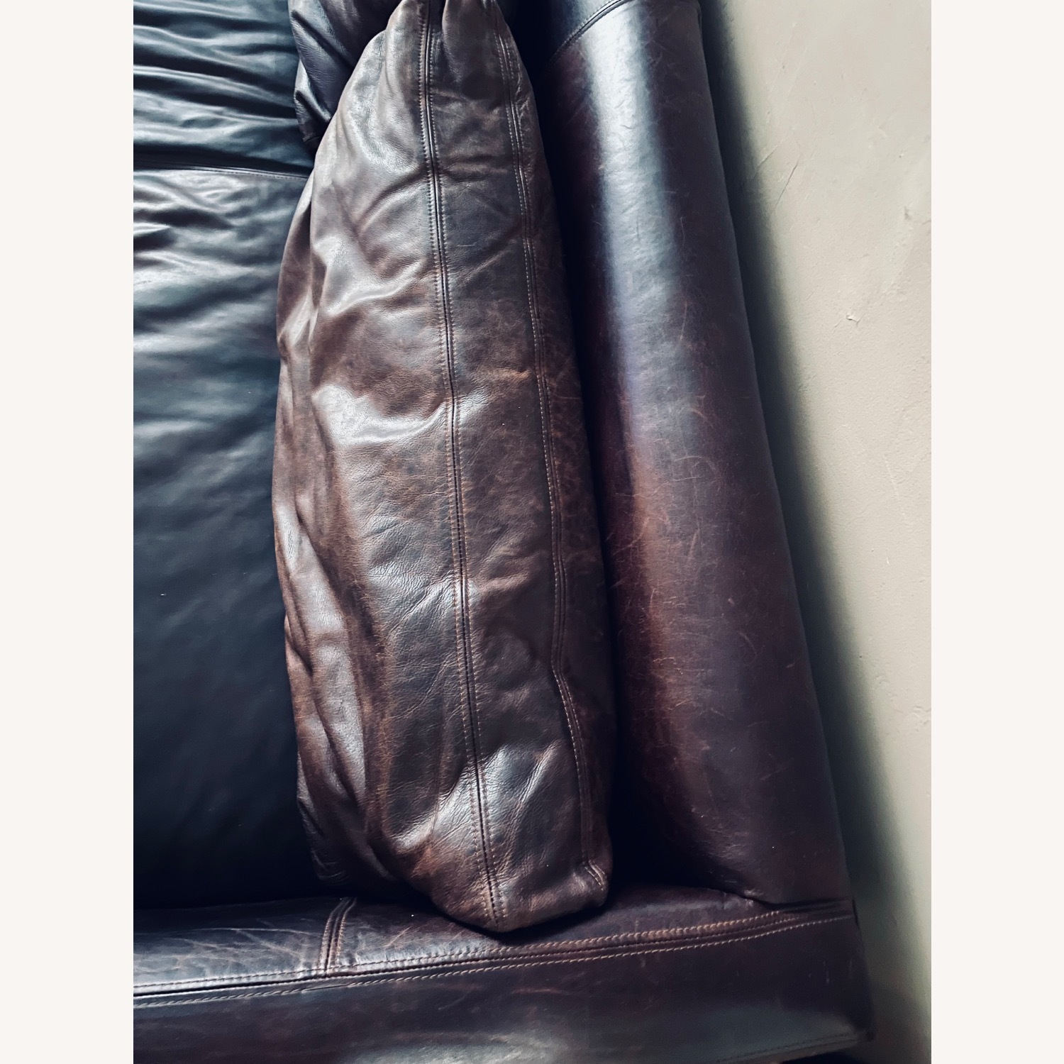 Modern Buffalo Leather Sofa - image-6