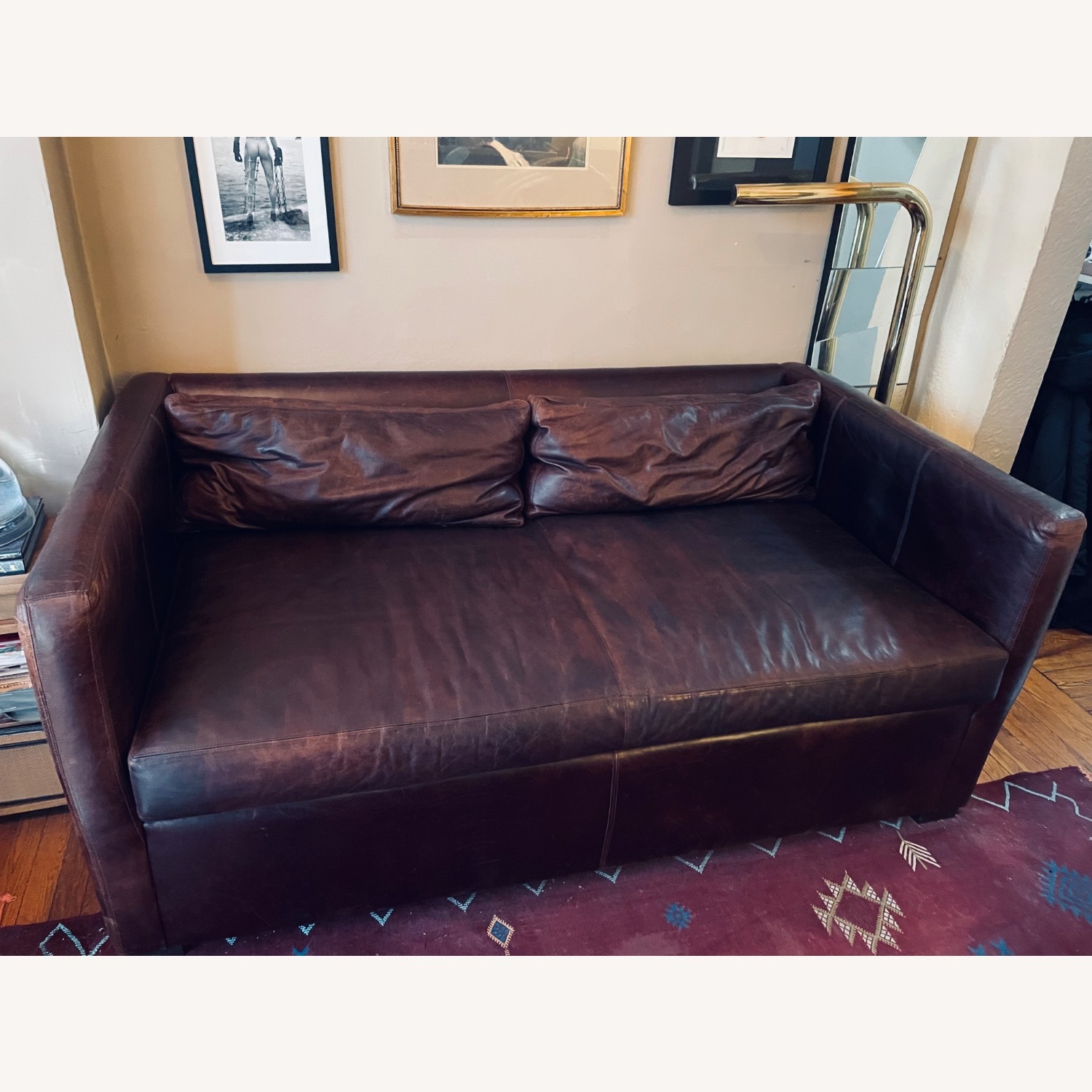 Modern Buffalo Leather Sofa - image-3