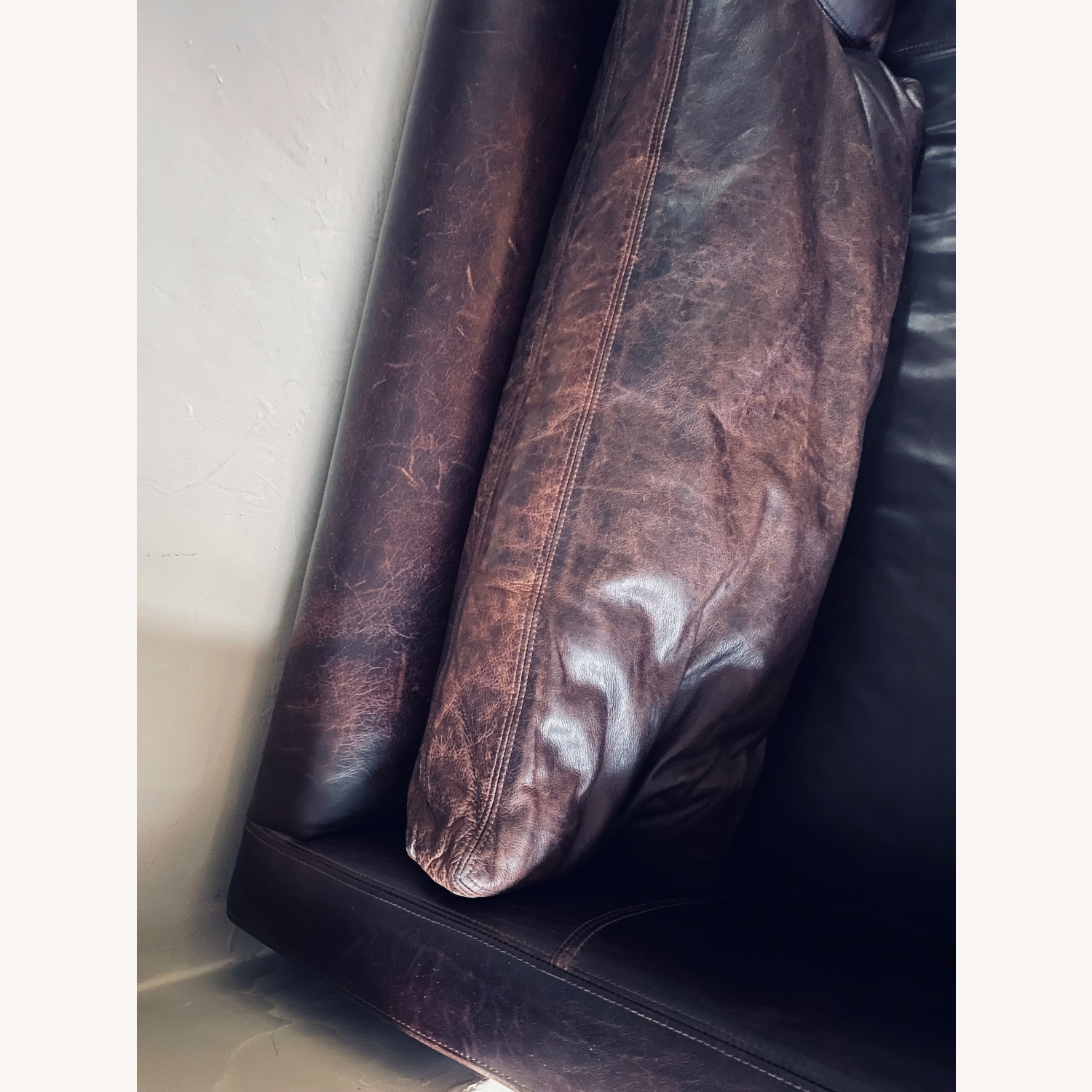 Modern Buffalo Leather Sofa - image-7