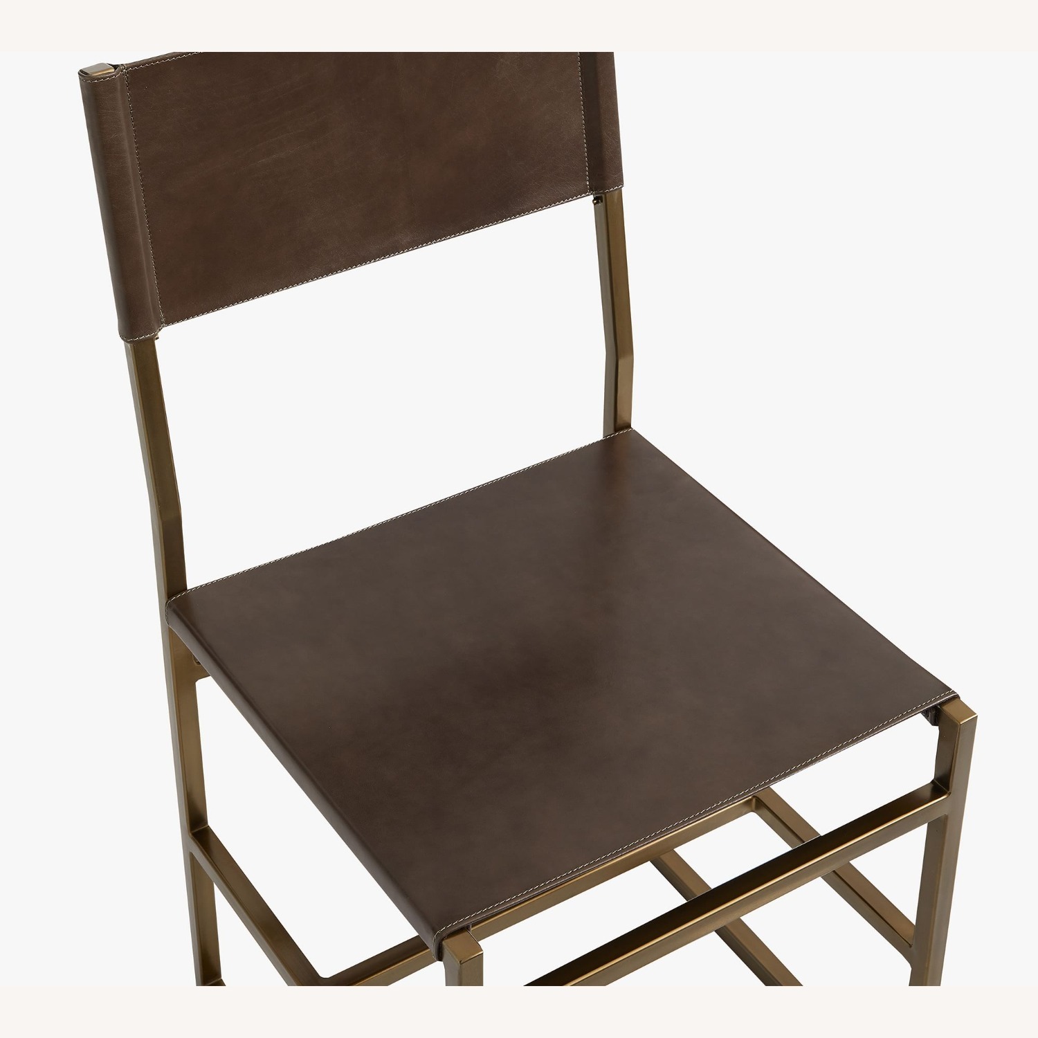 Pottery Barn Hardy Leather Dining Chair - image-1