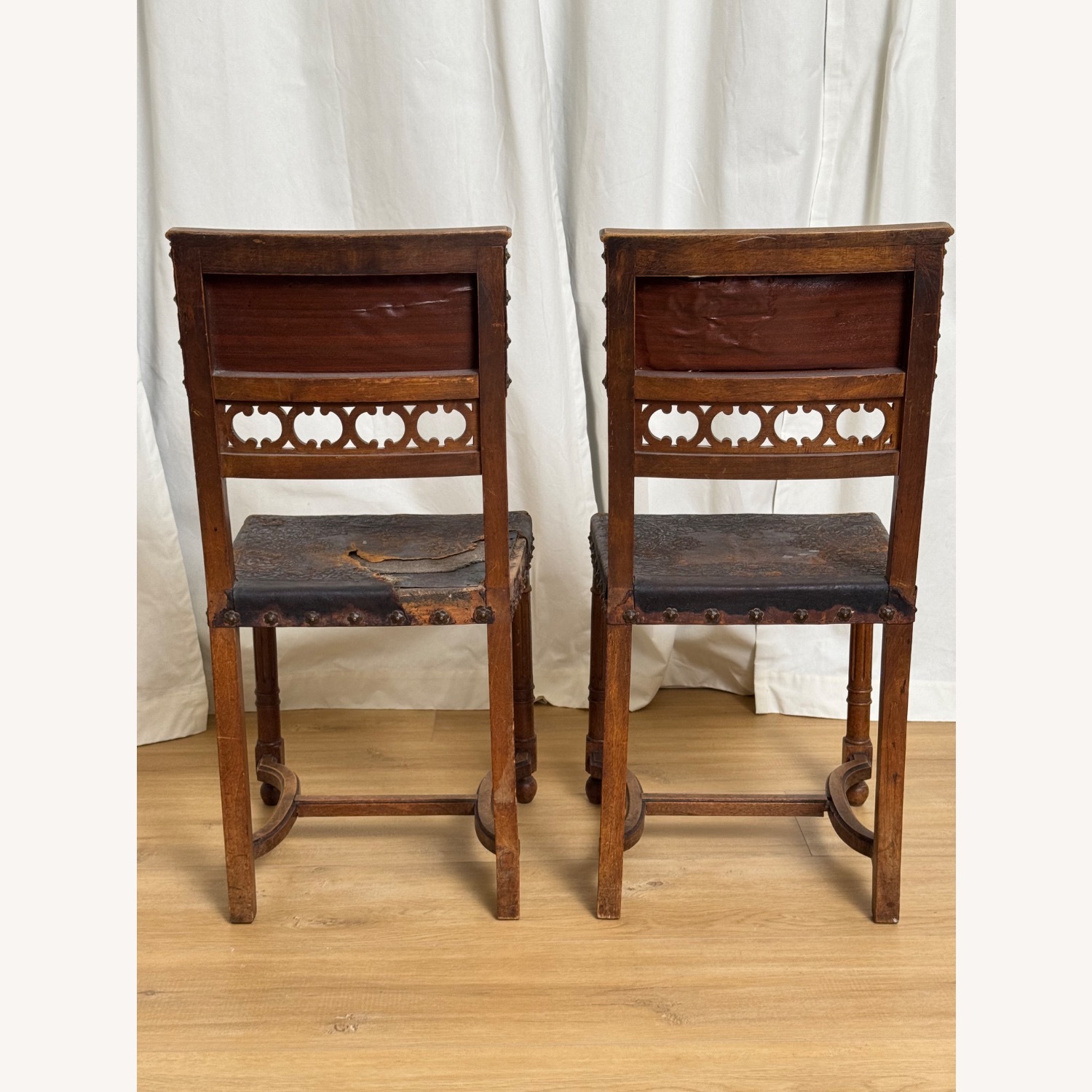 King Henry II Renaissance 2 Chairs 19th Century - image-14