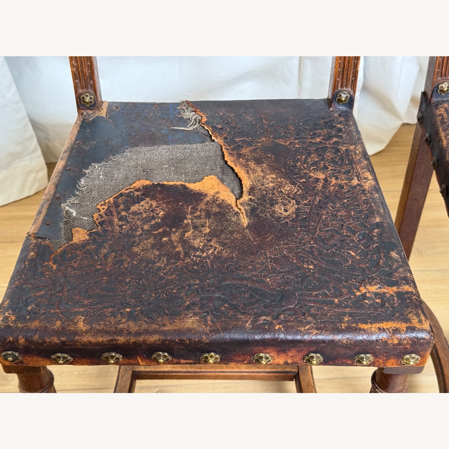 King Henry II Renaissance 2 Chairs 19th Century - image-8